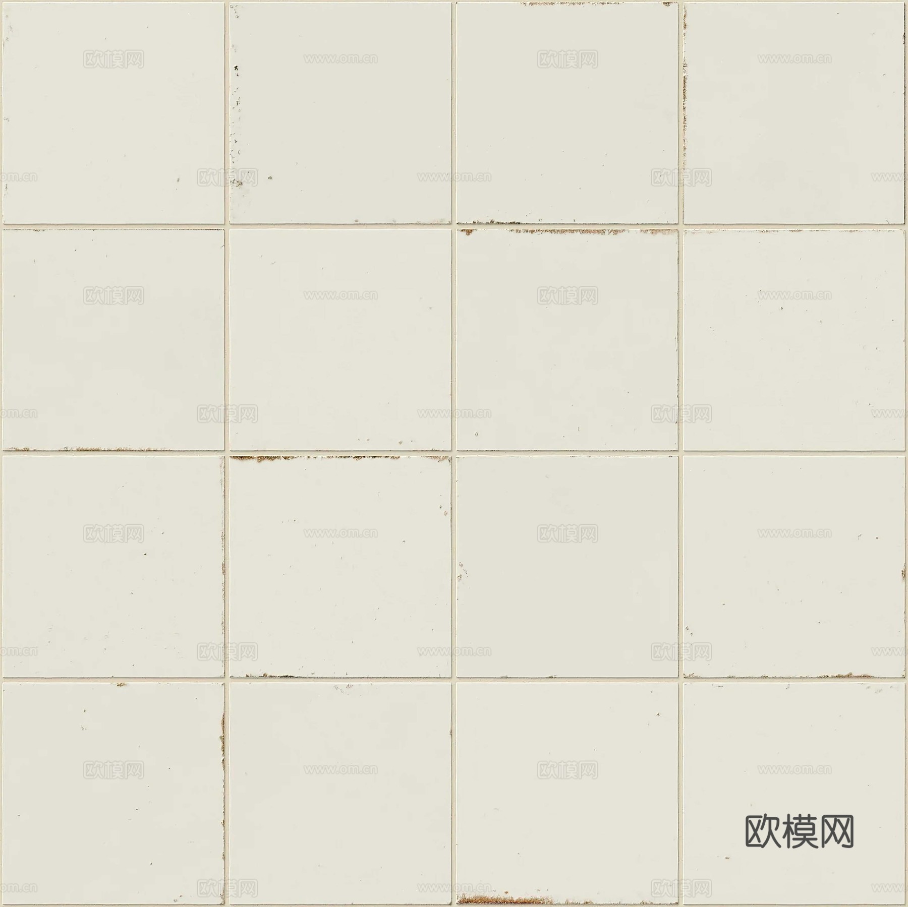 无缝做旧米色方块瓷砖