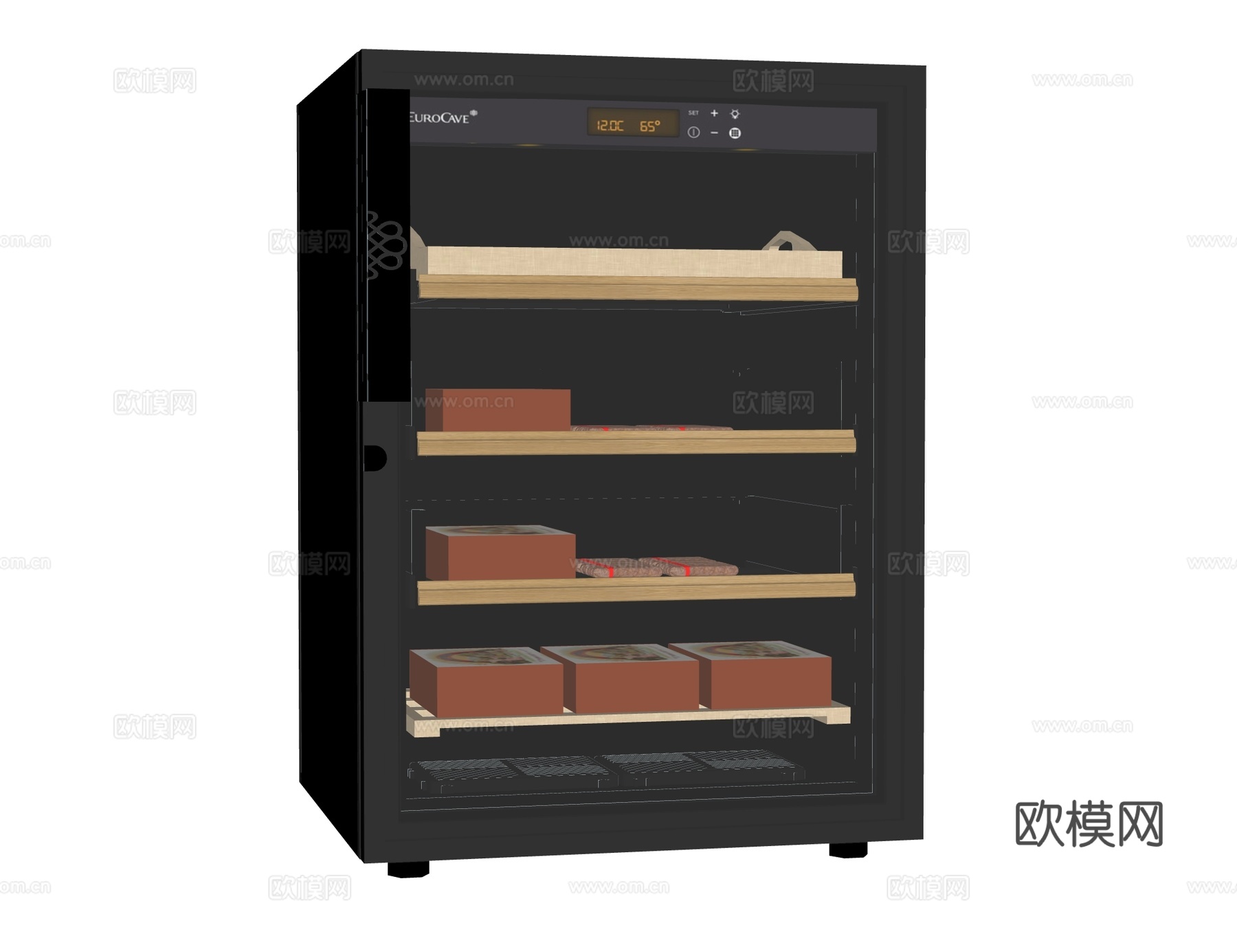 雪茄柜 干燥柜su模型下载（渲染图1）