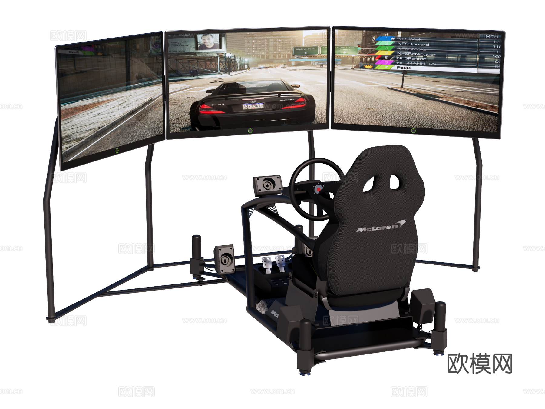 赛车模拟器su模型