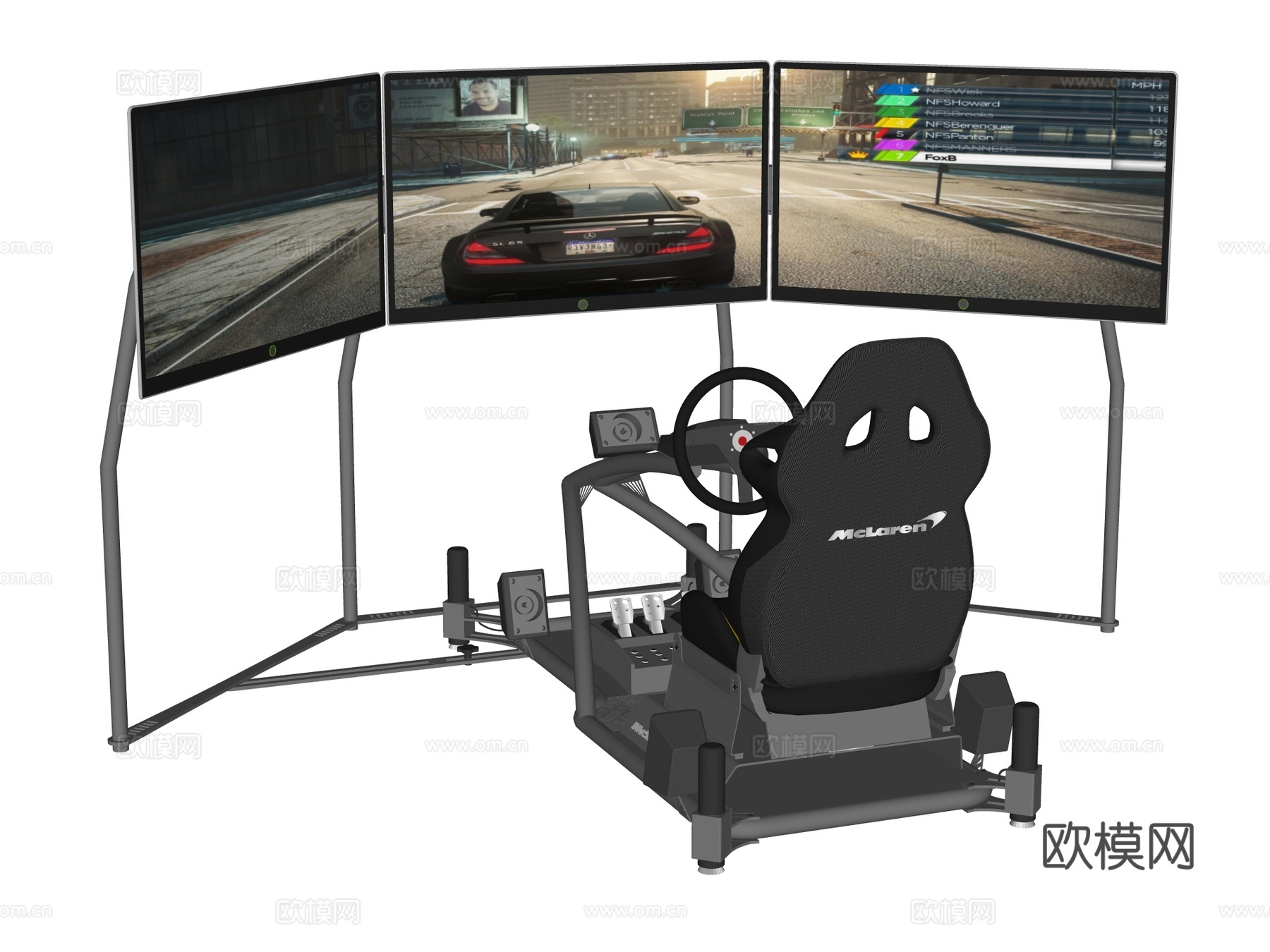 赛车模拟器su模型