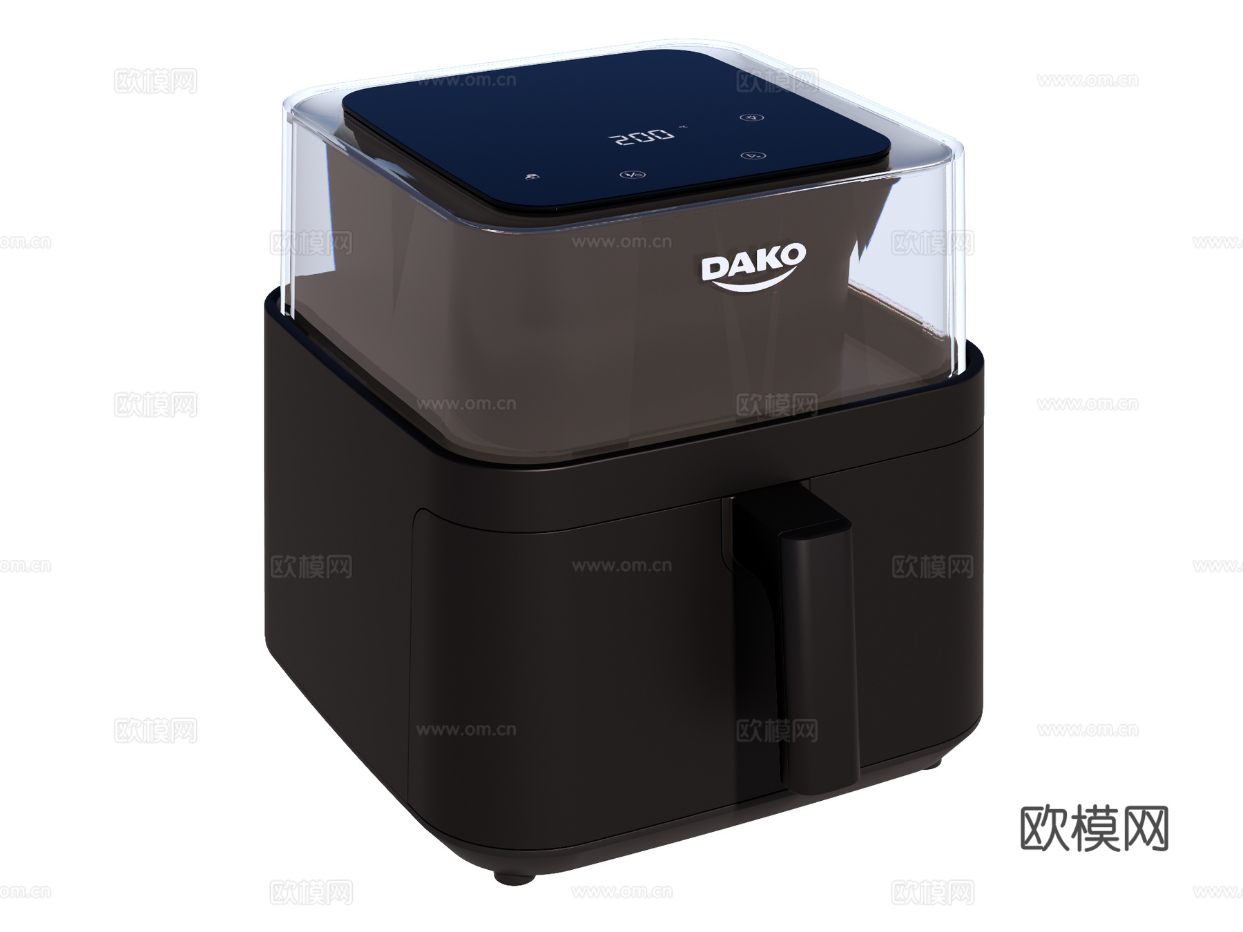 空气炸锅su模型下载（渲染图1）