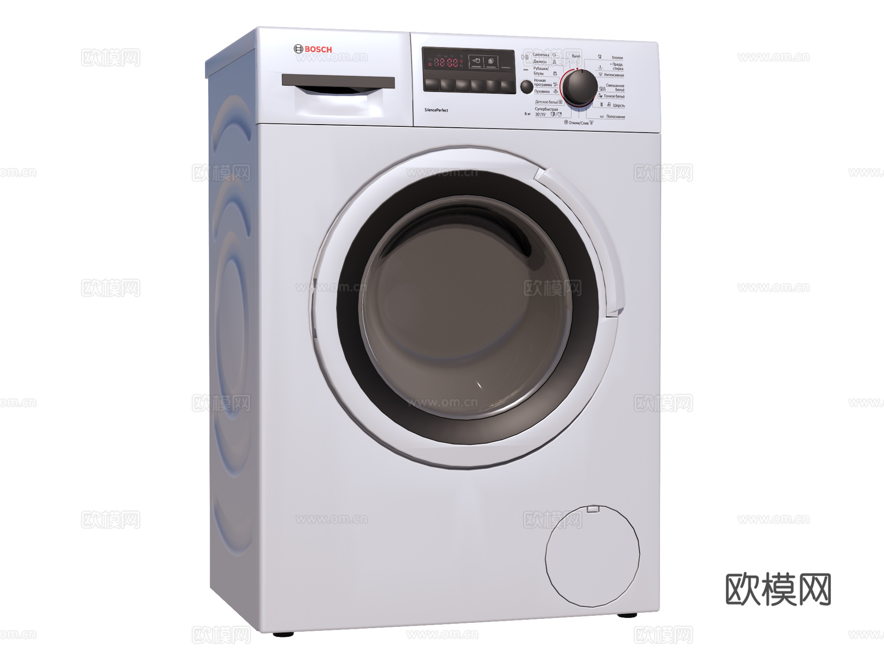 滚筒洗衣机 烘干机su模型下载（渲染图1）