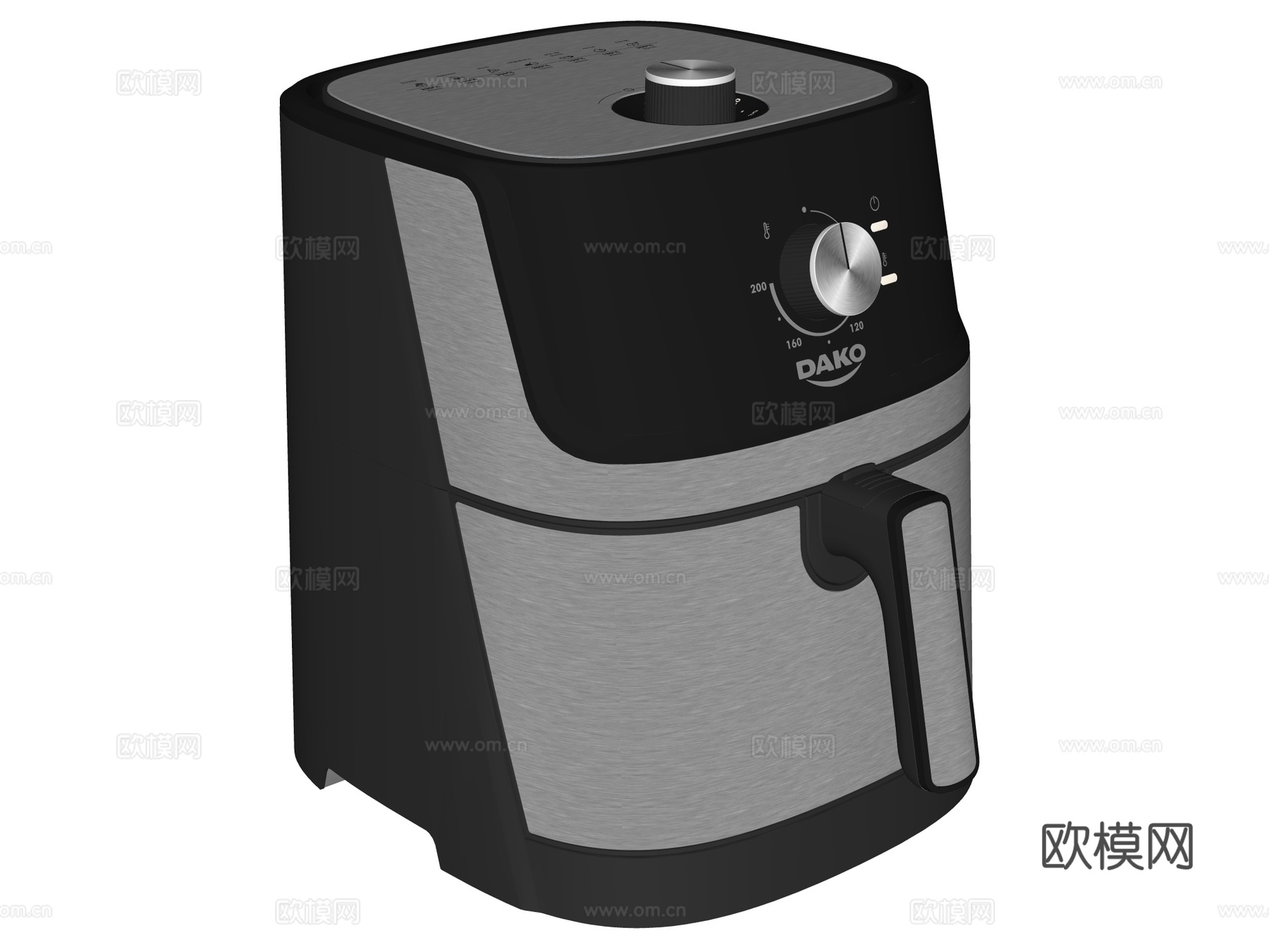 空气炸锅su模型下载（渲染图2）