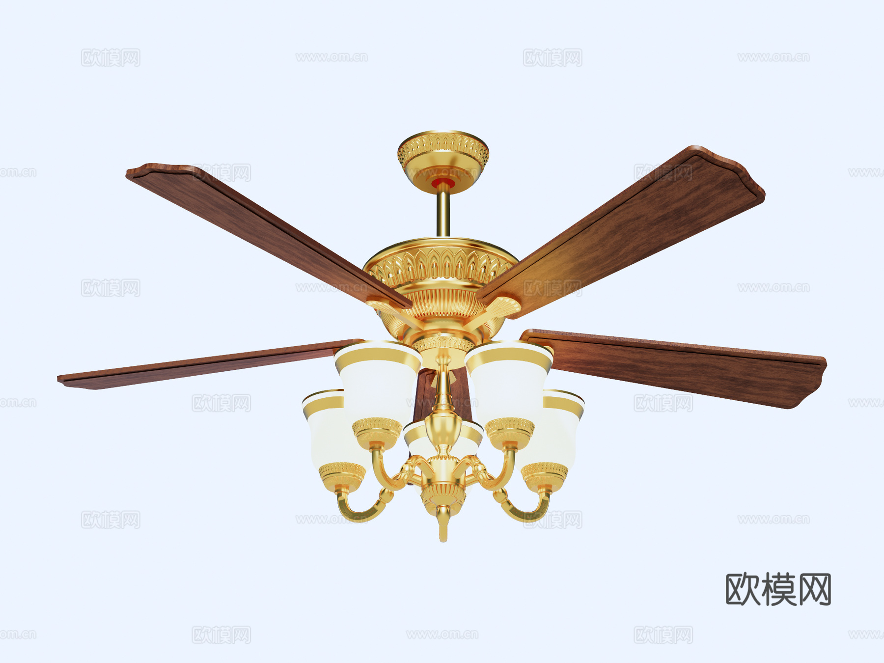 风扇 吊扇 风扇灯su模型下载（渲染图1）