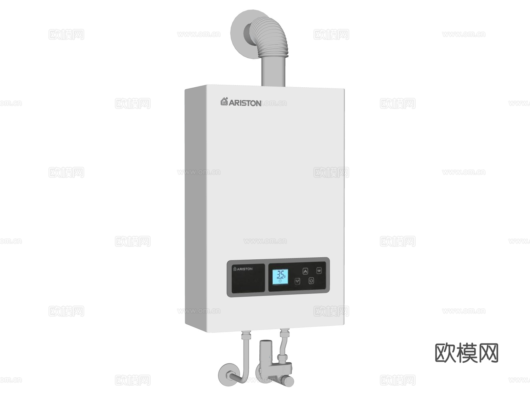 燃气热水器su模型