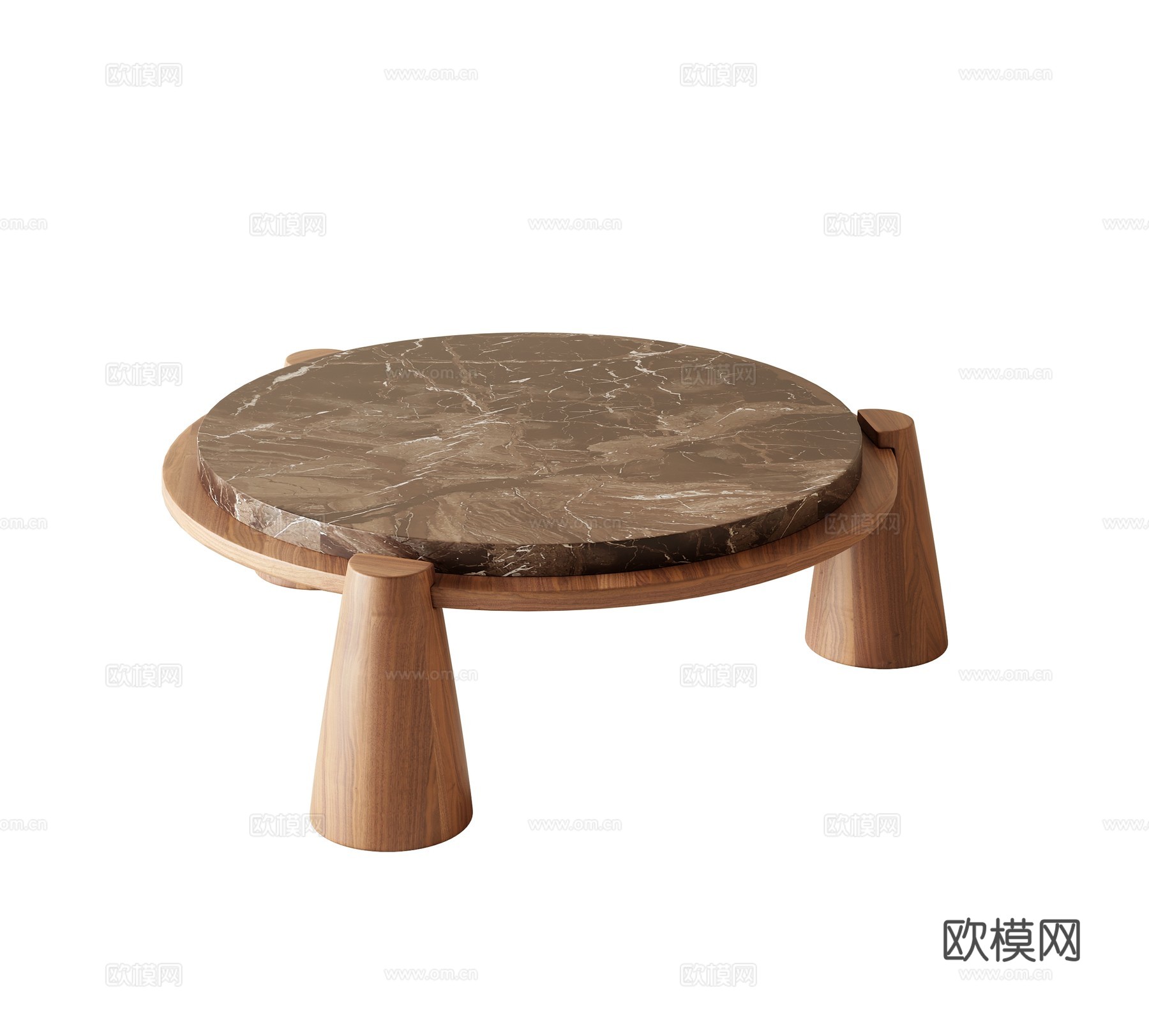 中古风茶几su模型下载（渲染图1）