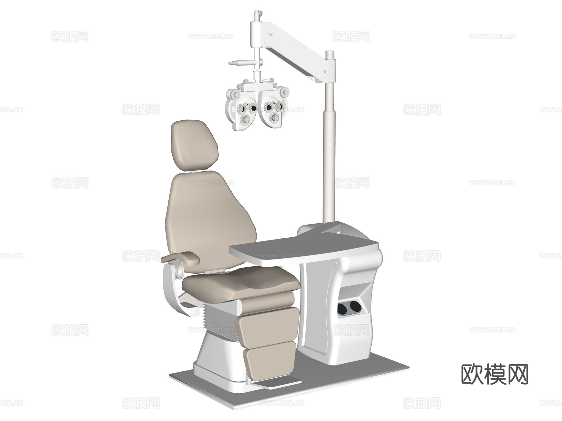 眼科su模型下载（渲染图2）