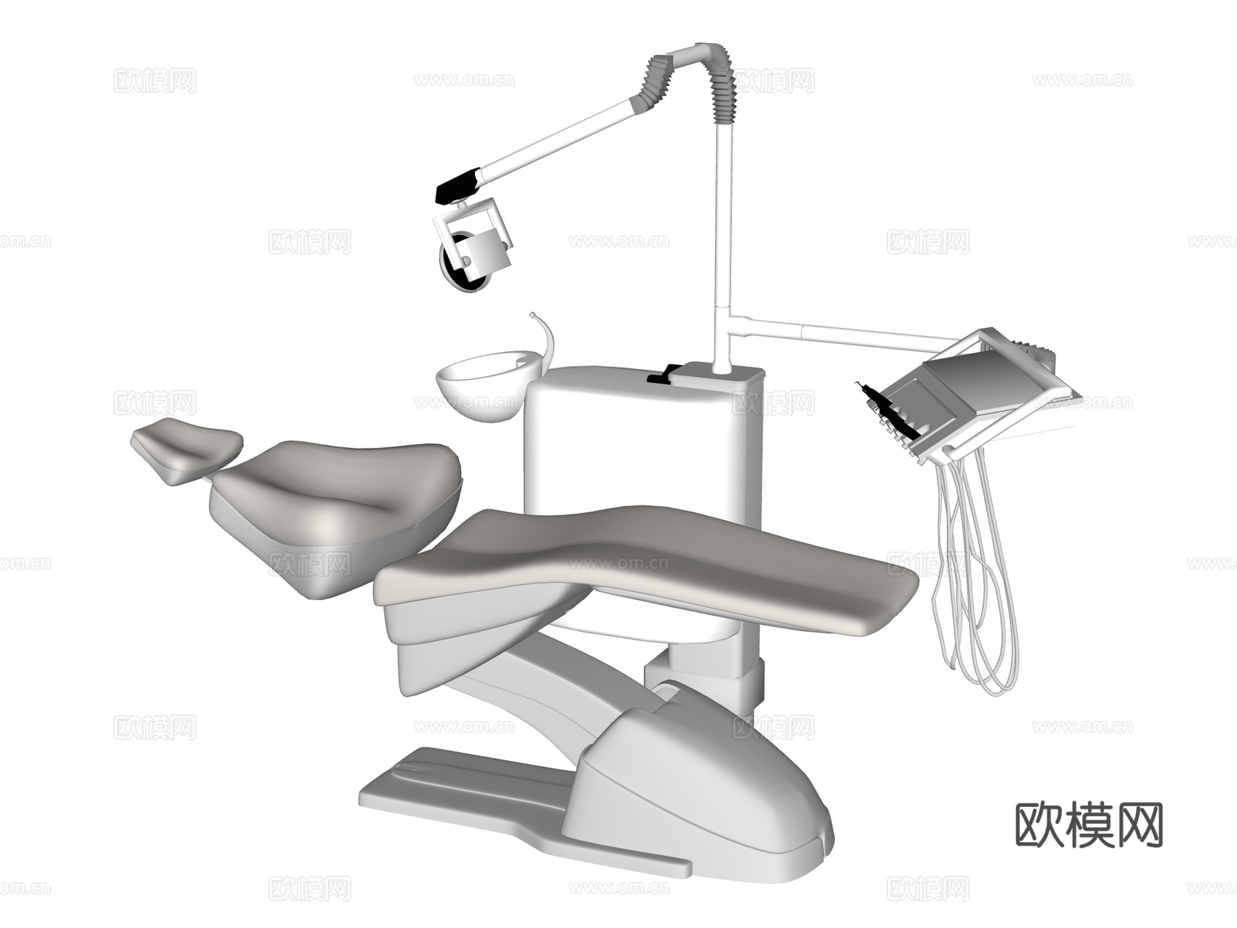 牙科病床su模型下载（渲染图2）