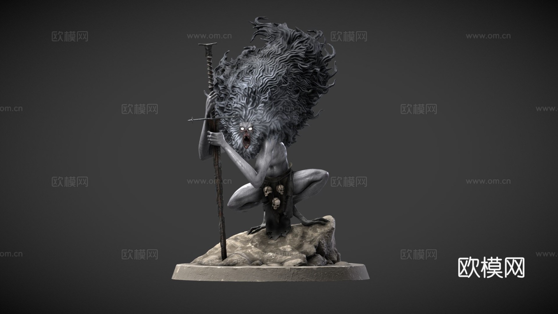 毛茸茸的野兽su模型