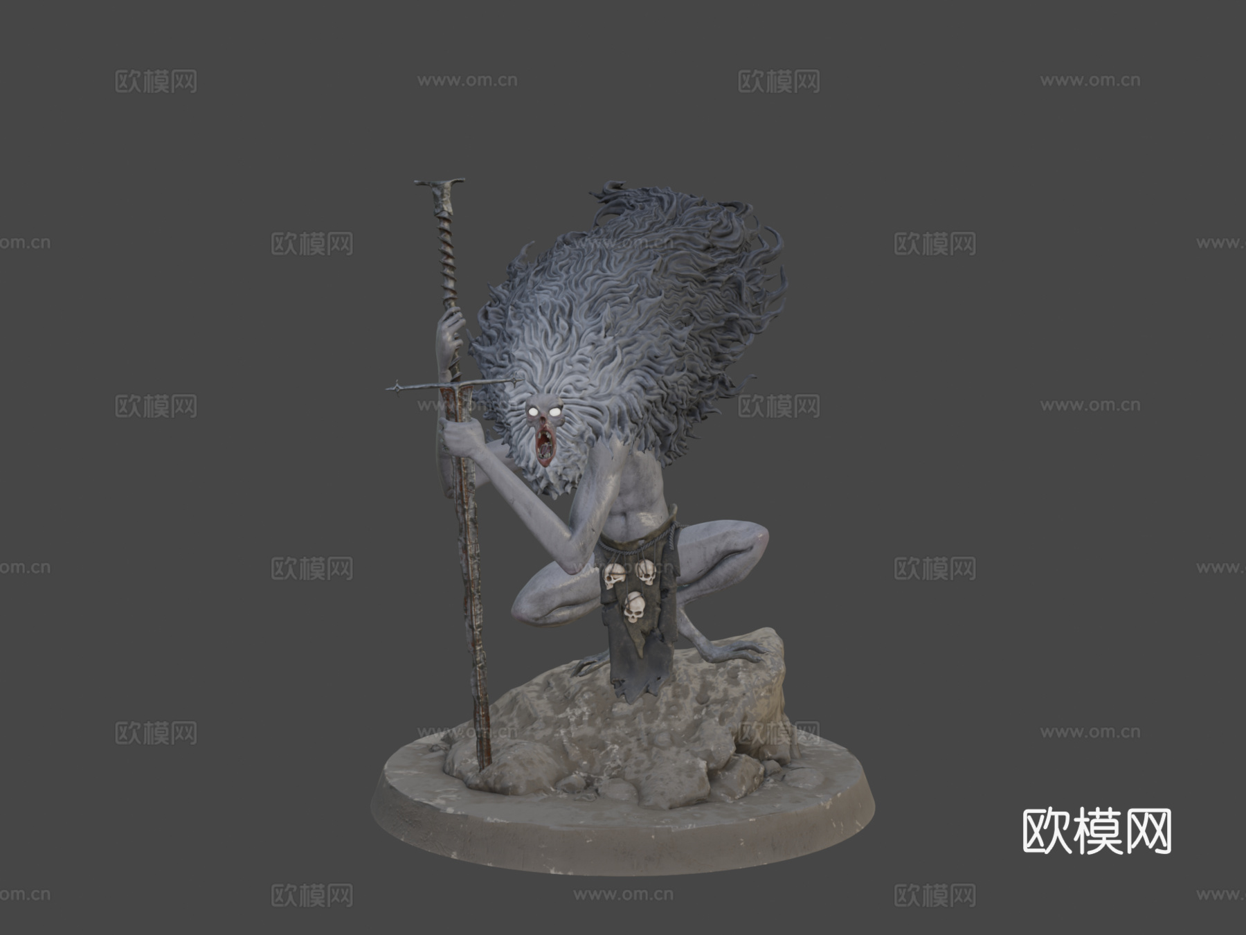 毛茸茸的野兽su模型