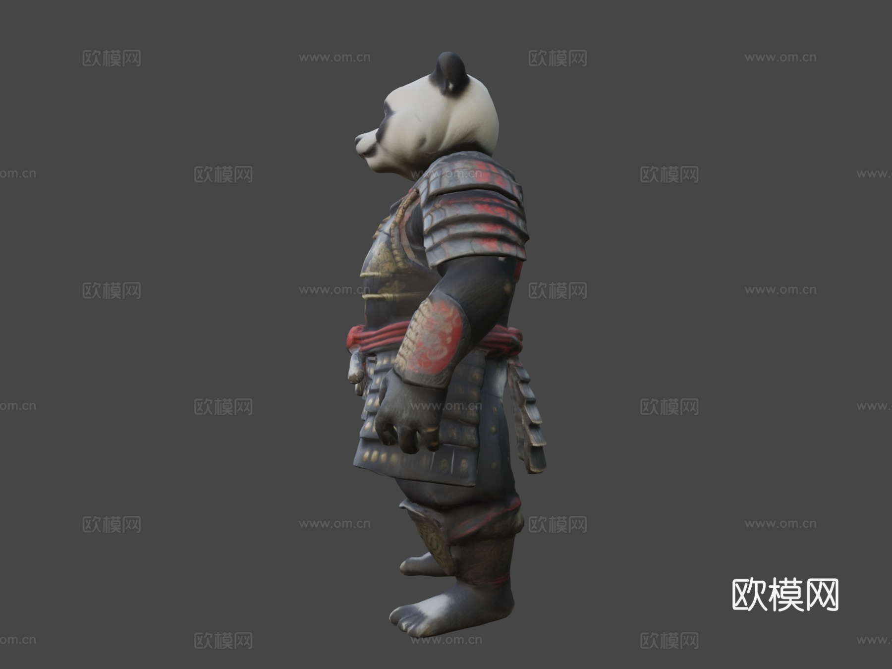 熊猫武士su模型