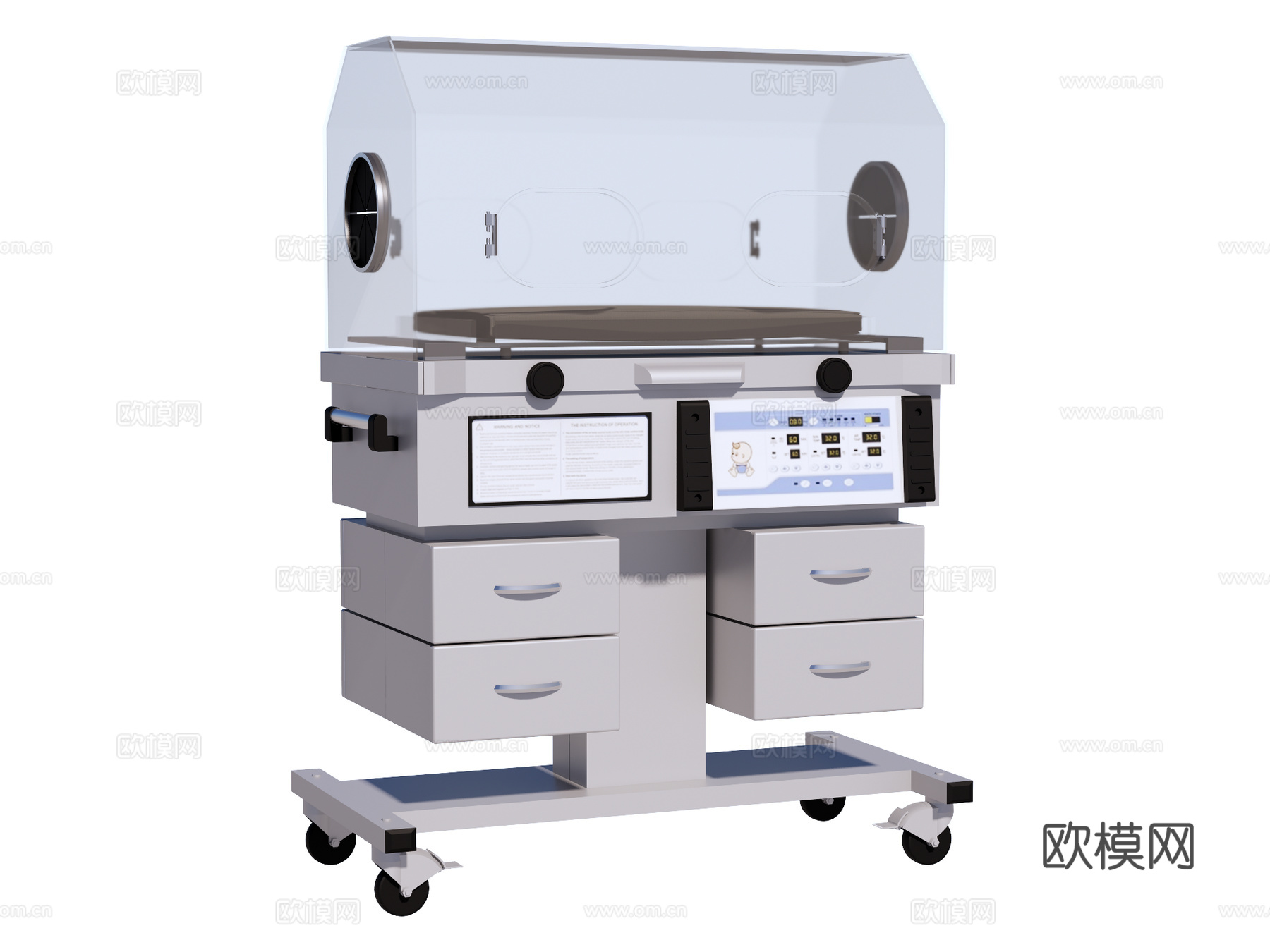 婴儿培育箱 医疗设备su模型