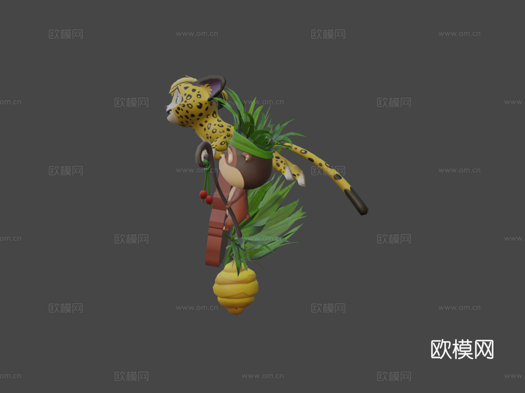 小狮子和小老虎小狮子su模型