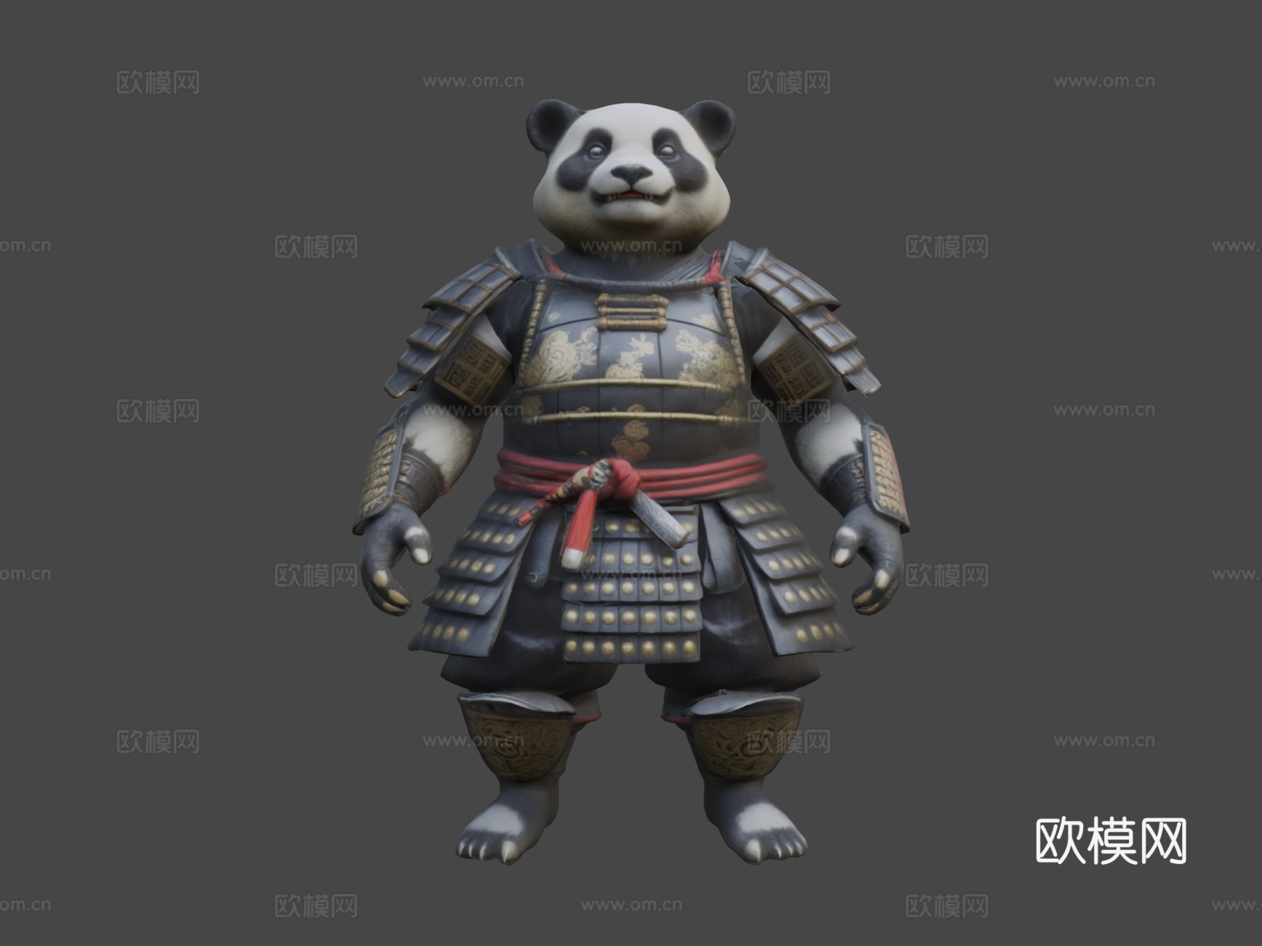 熊猫武士su模型