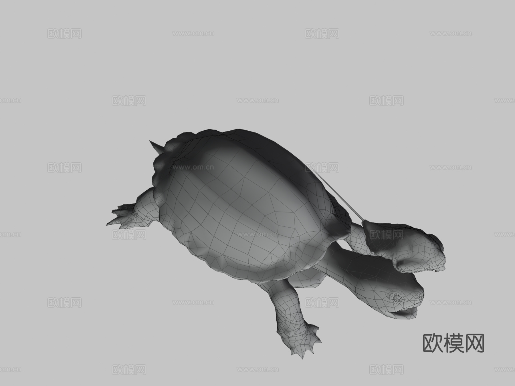 龟脸抱水虫su模型