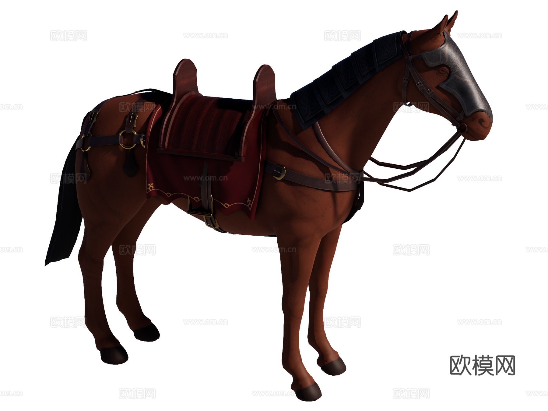 马 战马su模型