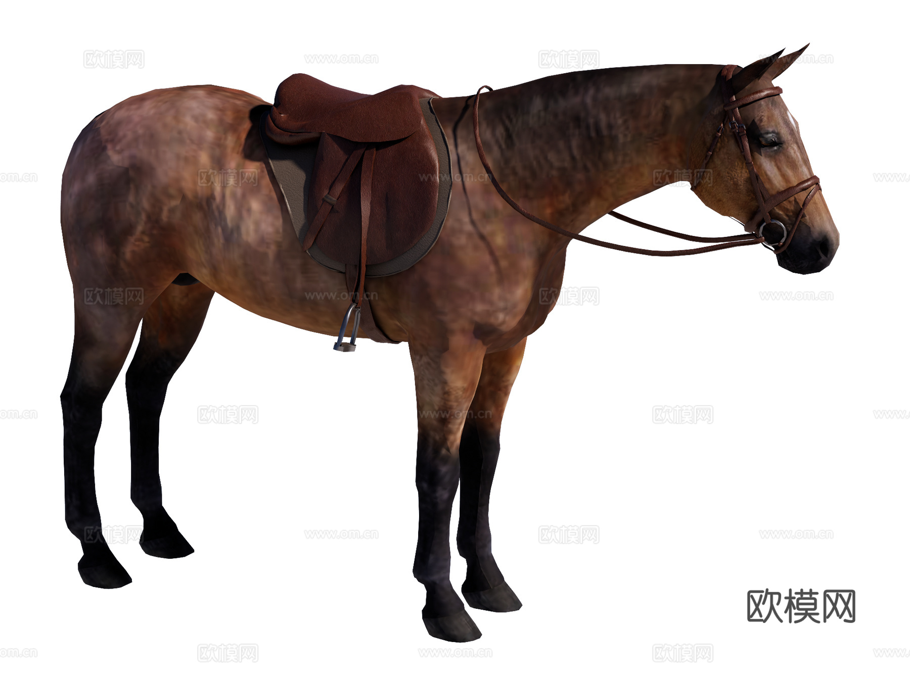 马 战马su模型