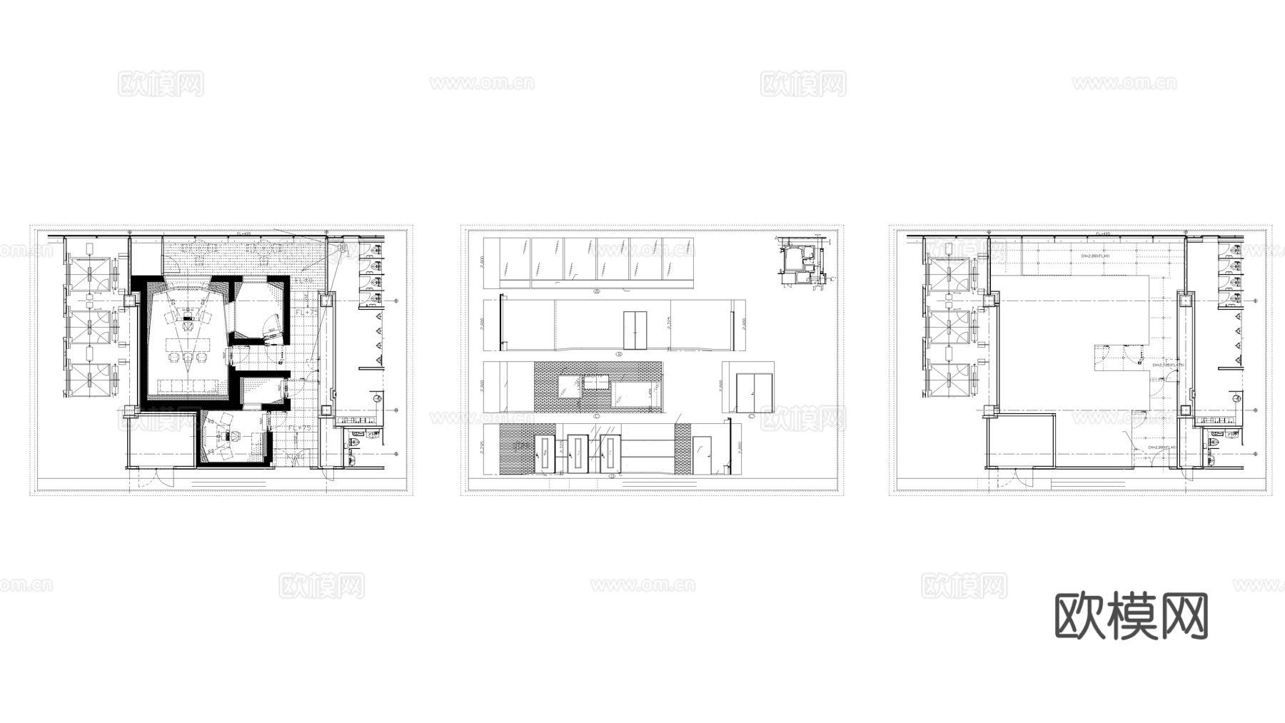 录音室平面图纸cad施工图