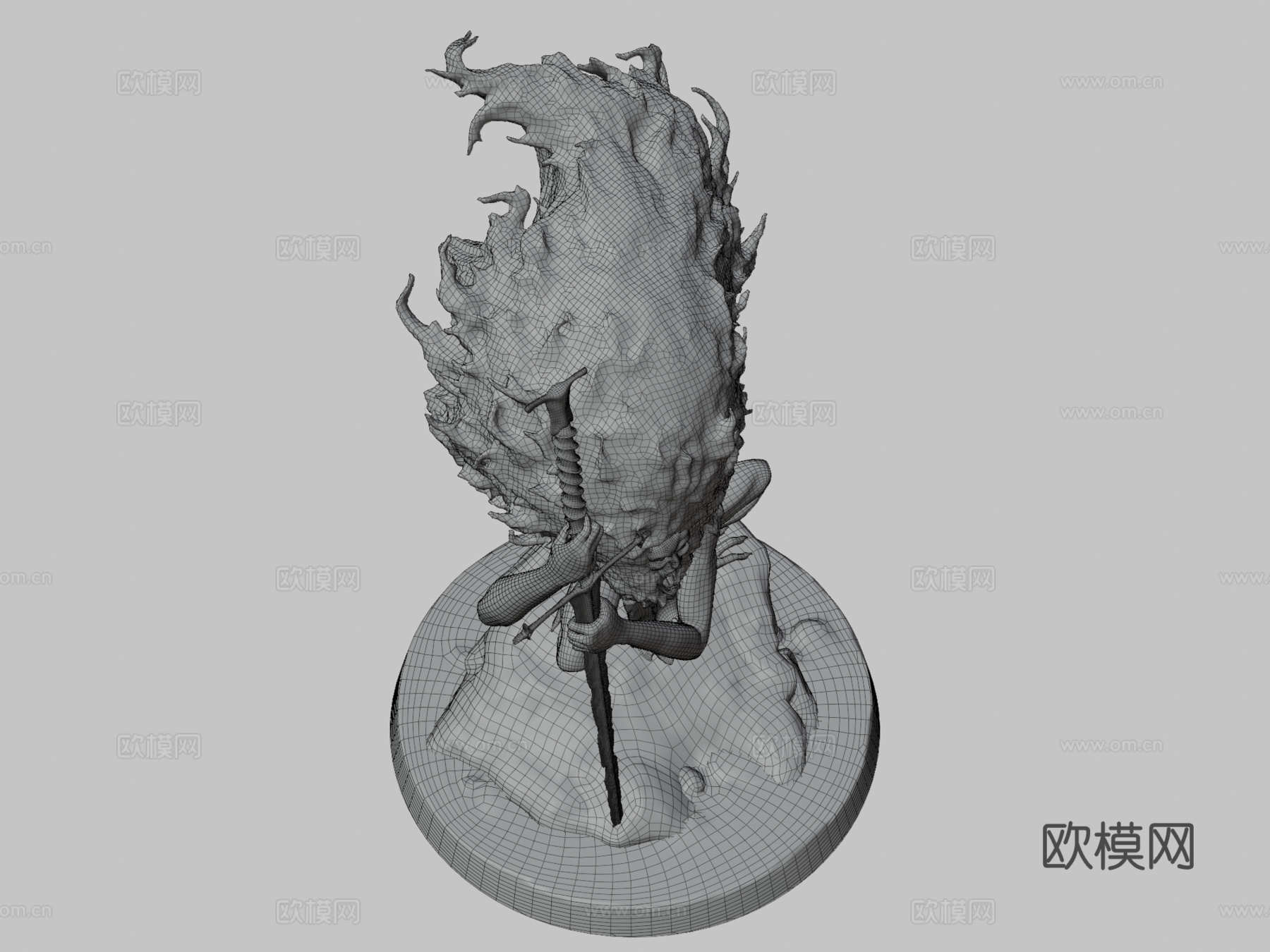 毛茸茸的野兽su模型