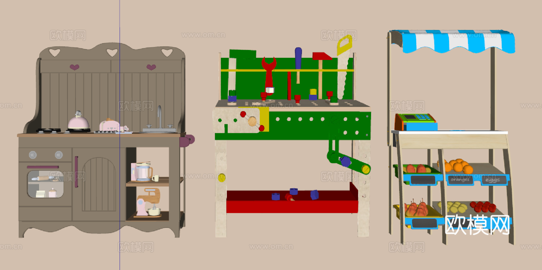 儿童玩具su模型