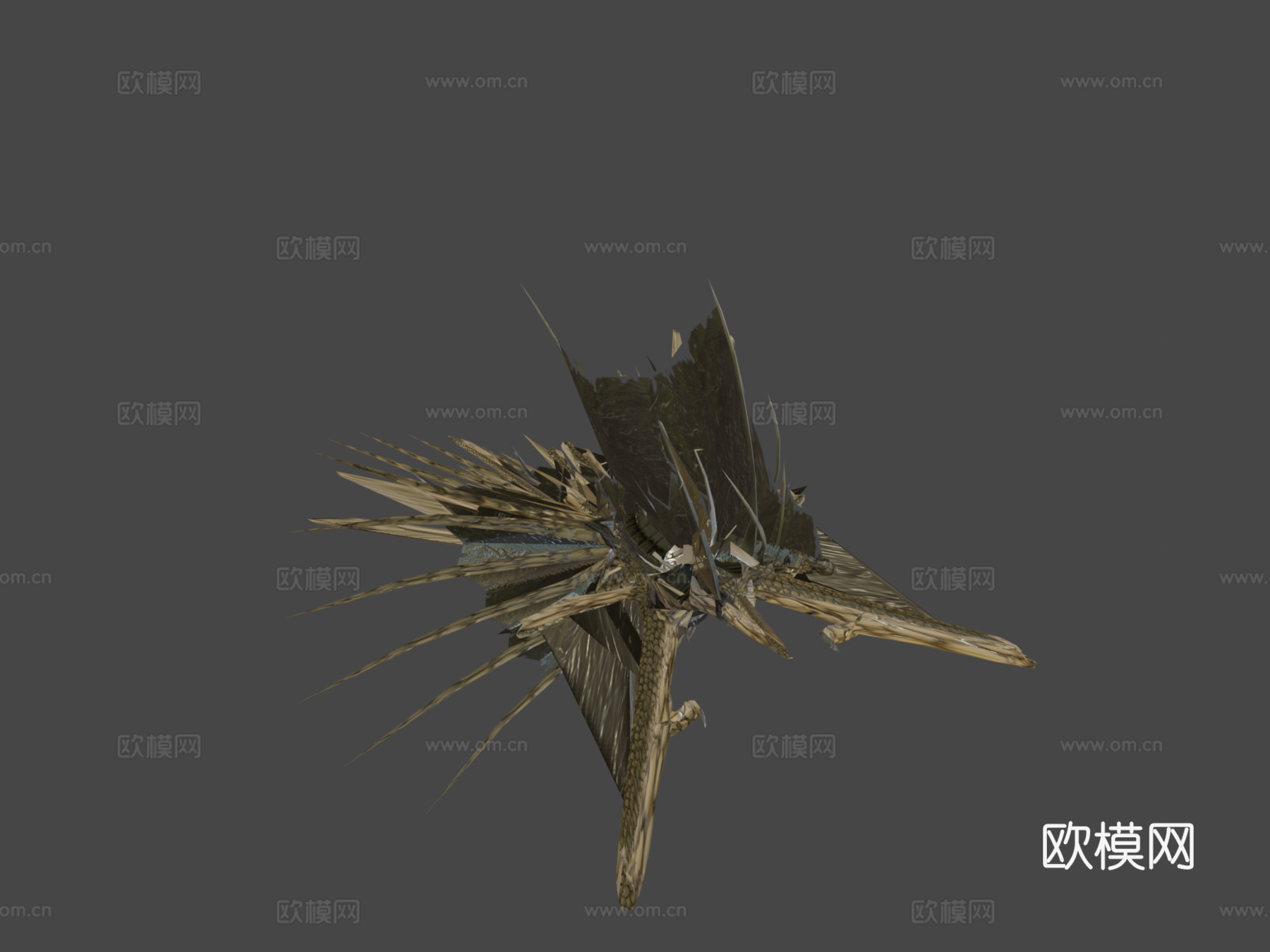 大双翼雷兽su模型