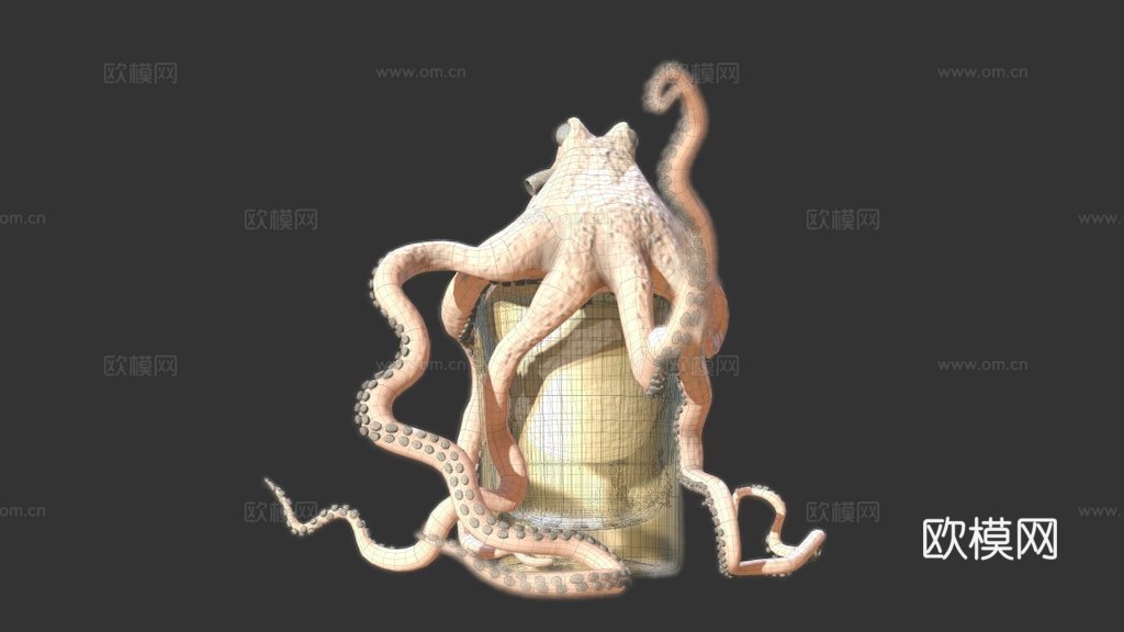 章鱼作品2su模型