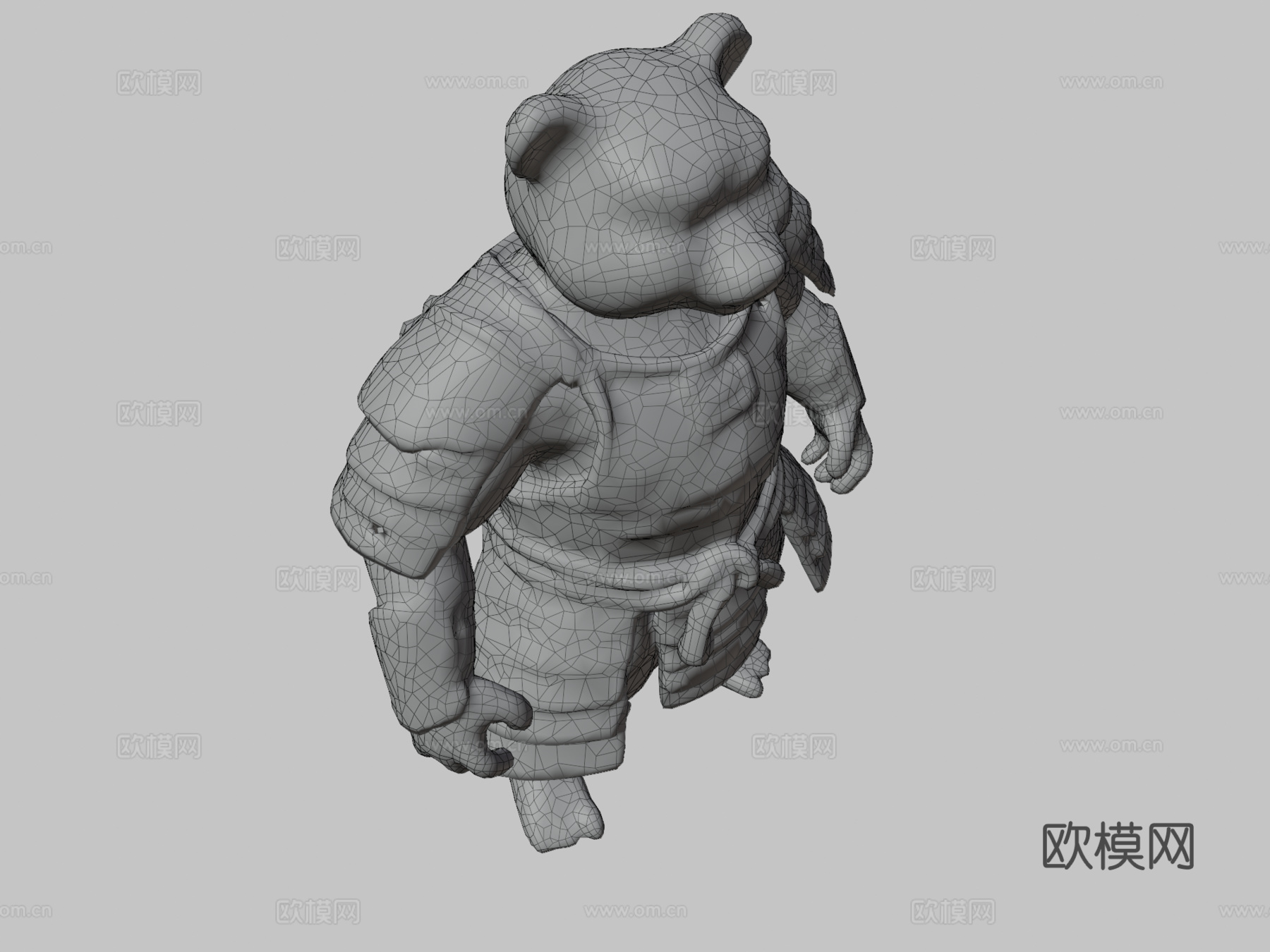 熊猫武士su模型