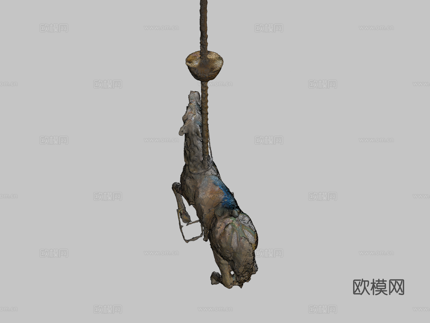 旋转木马马摄影测量扫描su模型