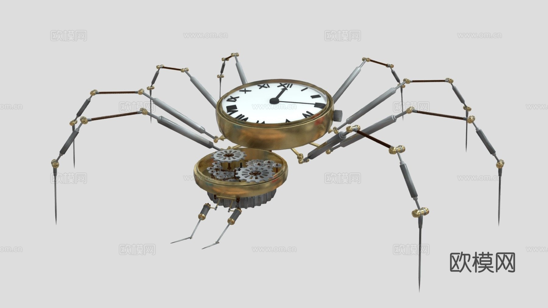蒸汽朋克蜘蛛su模型