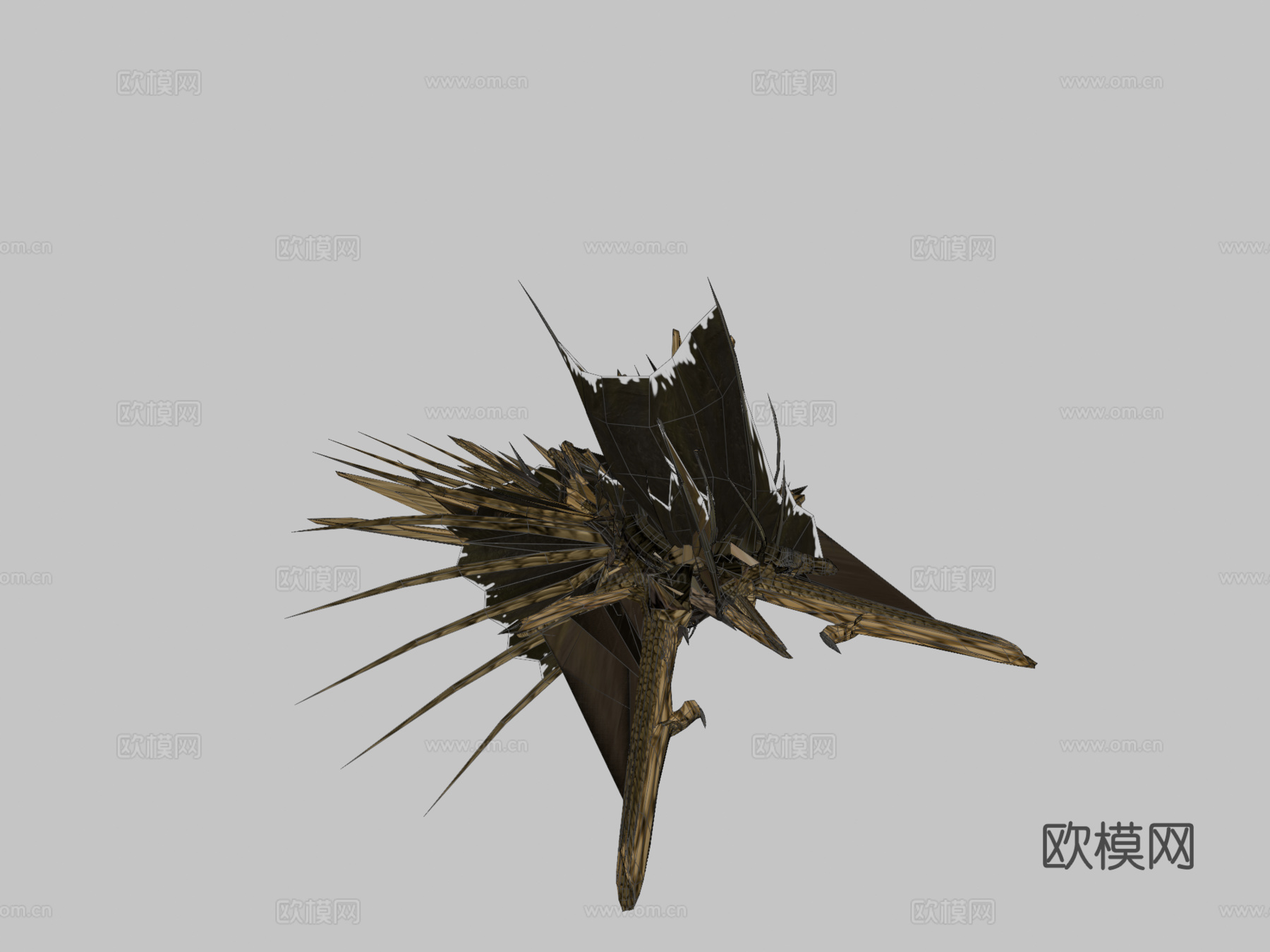 大双翼雷兽su模型