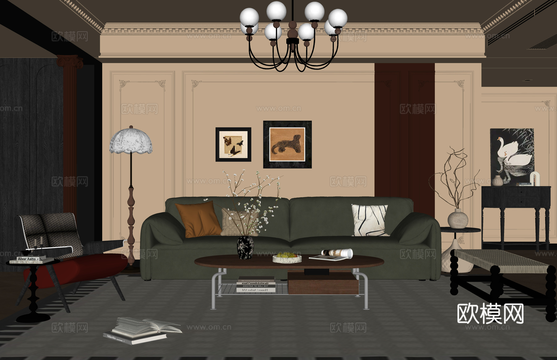 家装 门窗 餐厅 阳台 卧室 客厅 厨房su模型