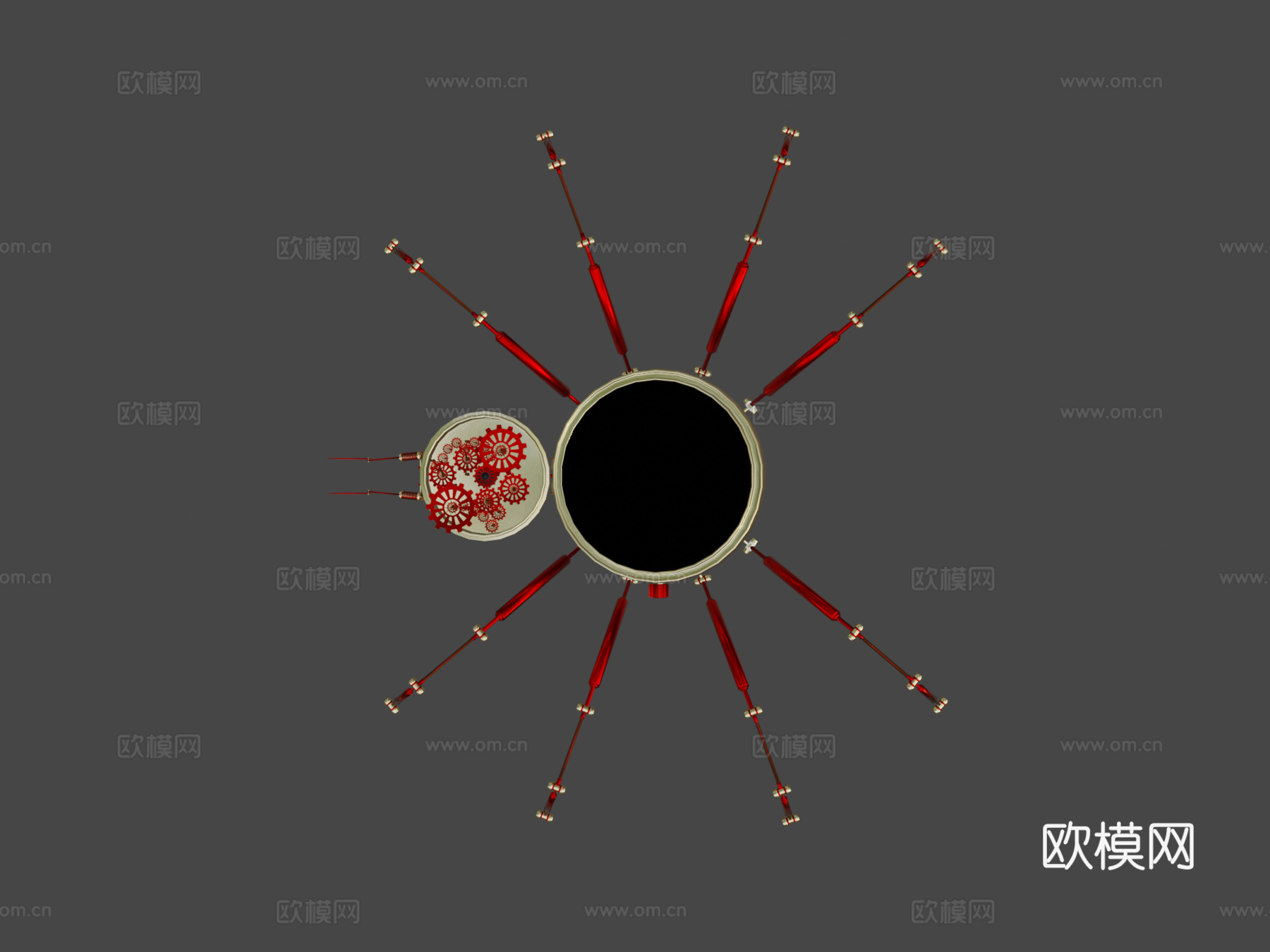 蒸汽朋克蜘蛛su模型