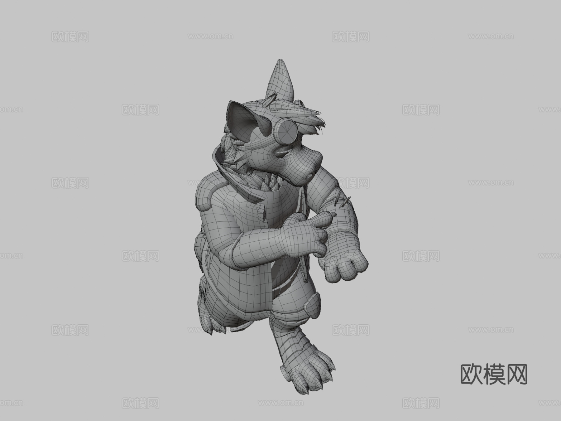 克里斯头像狗头人基础修改su模型