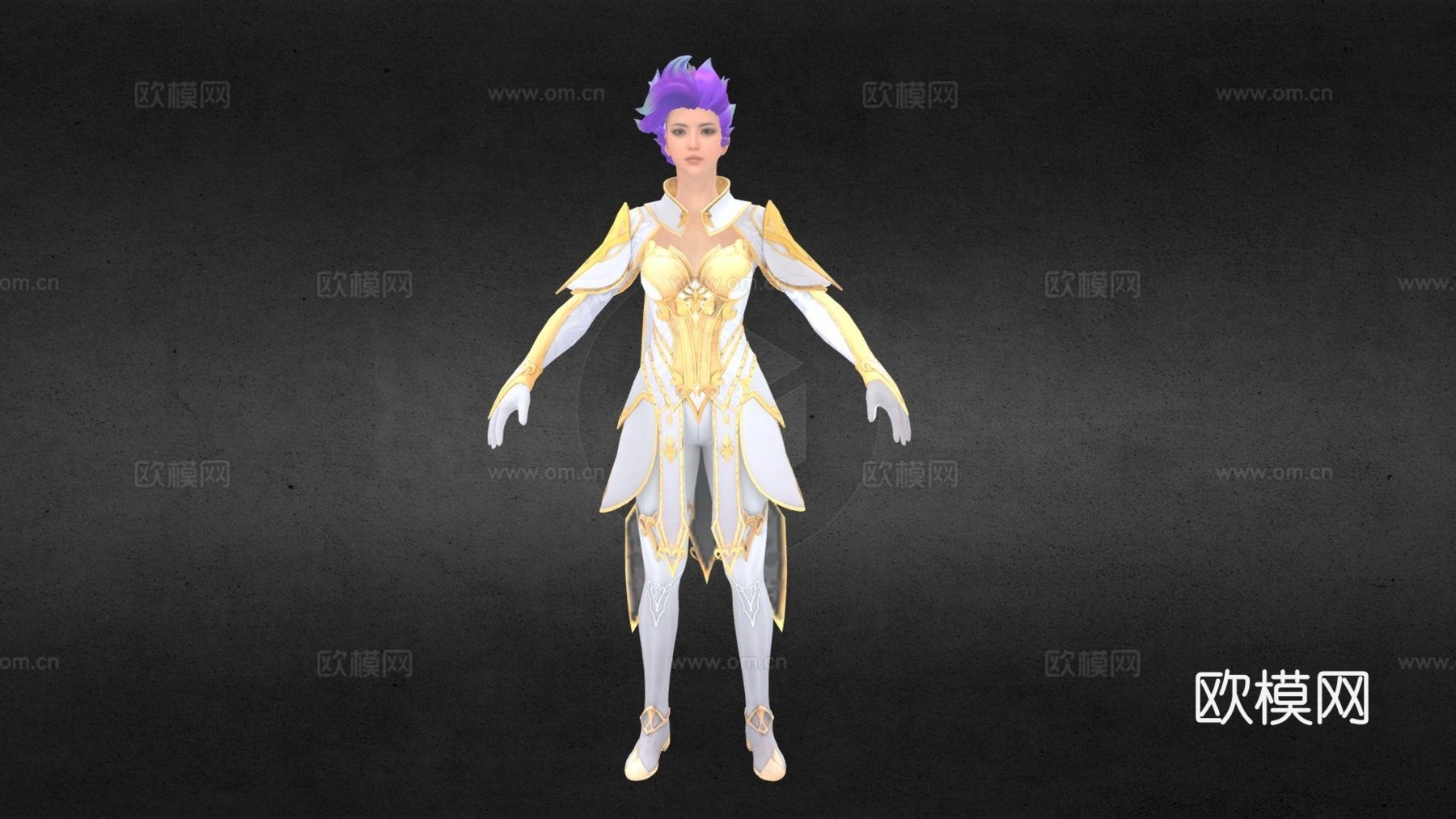 绝地求生财富女王套装su模型