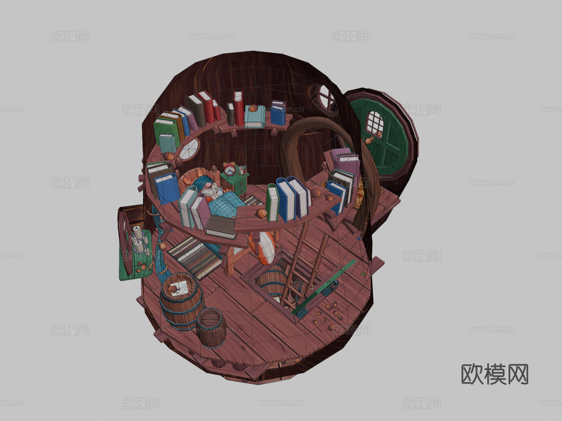 困倦松鼠su模型