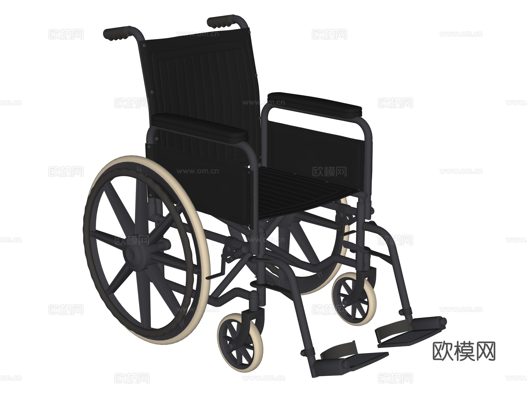 轮椅su模型