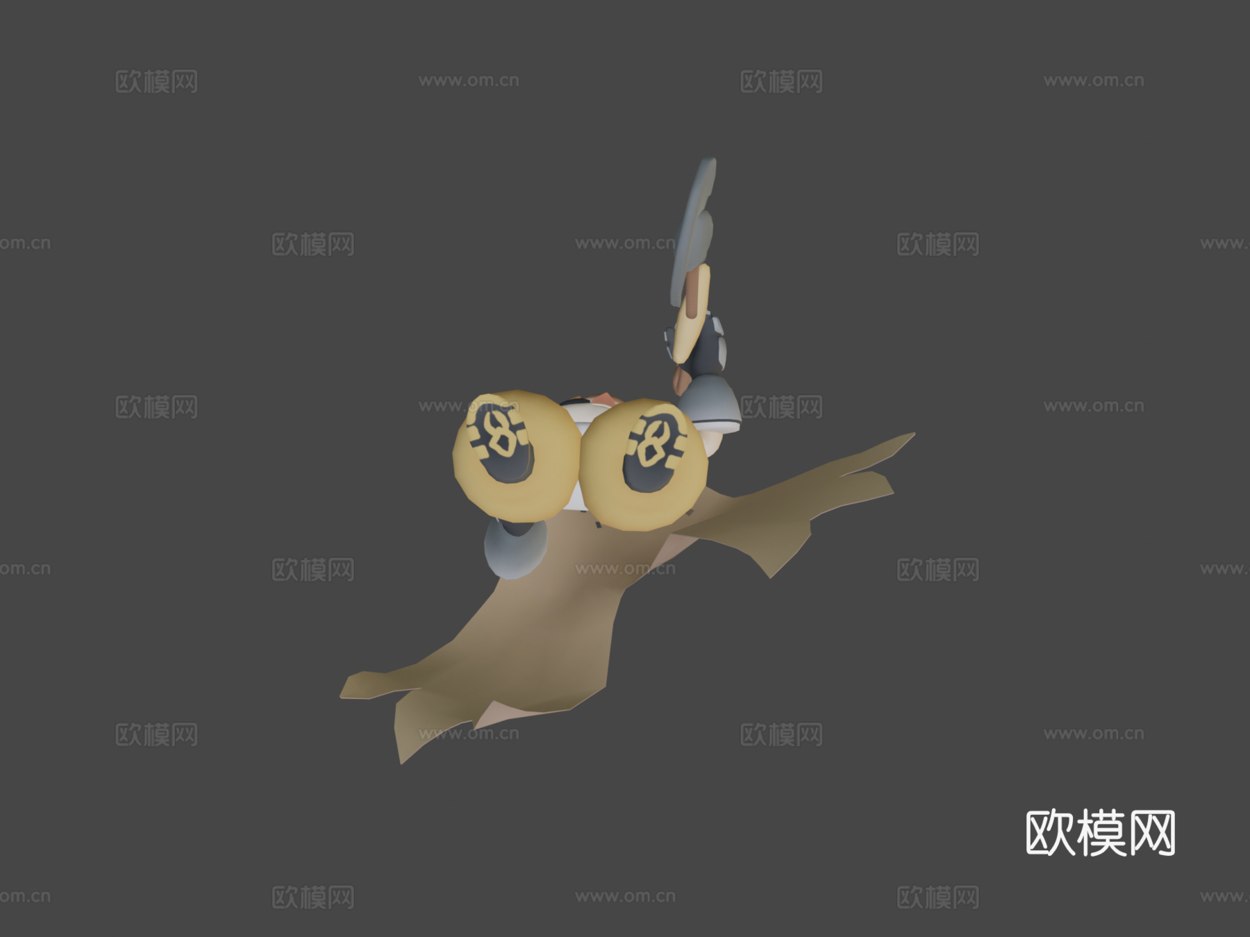 奥图斯猫头鹰男孩su模型