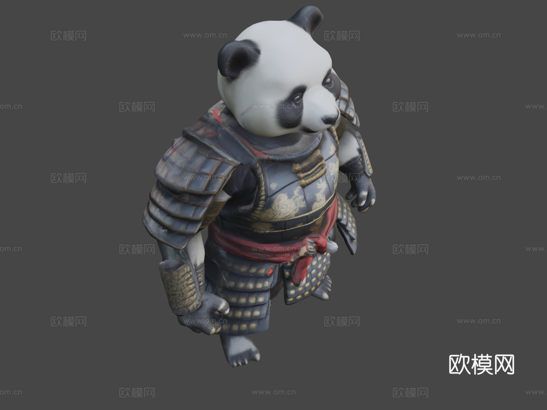 熊猫武士su模型