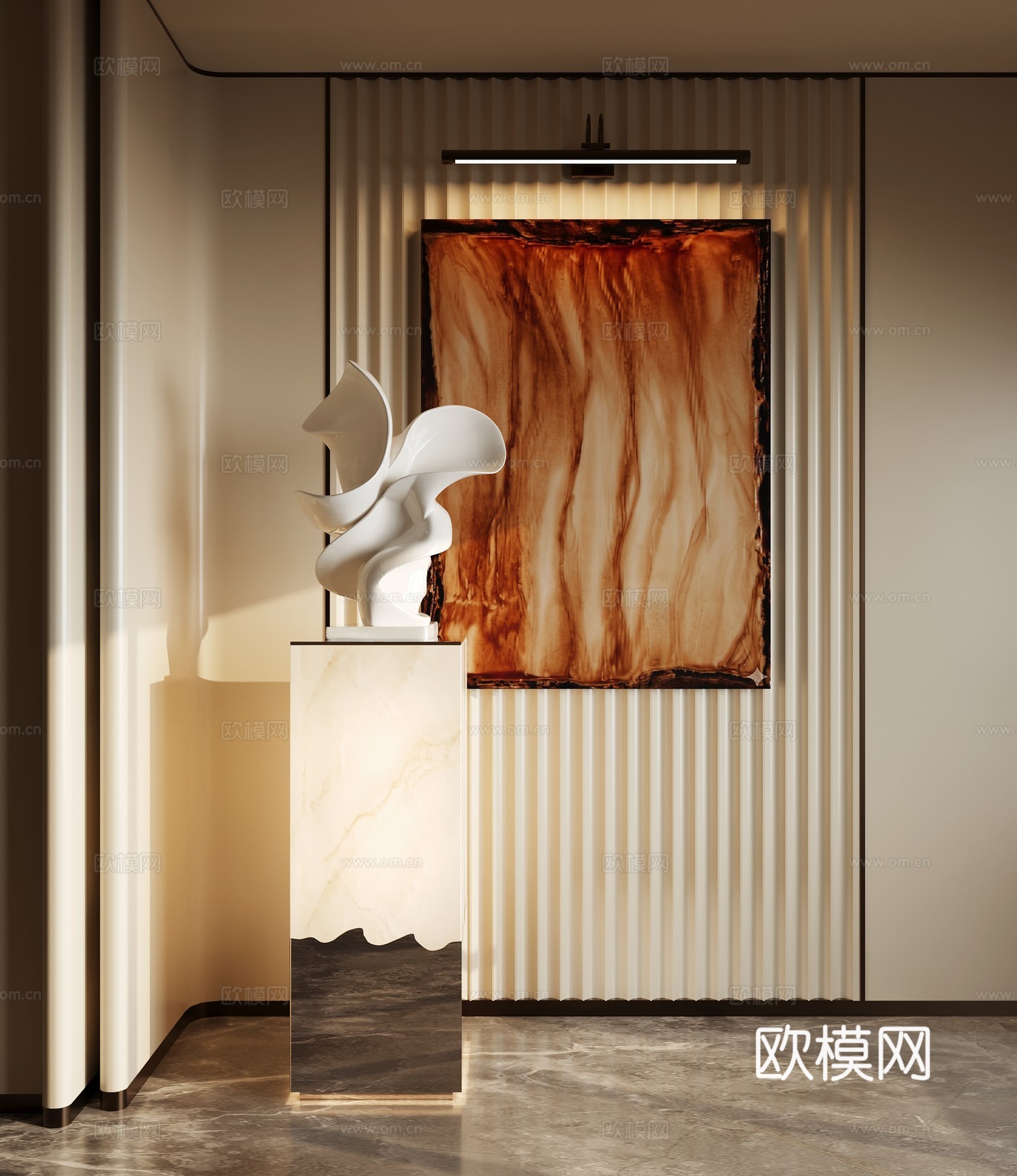 意式雕塑摆件3d模型下载