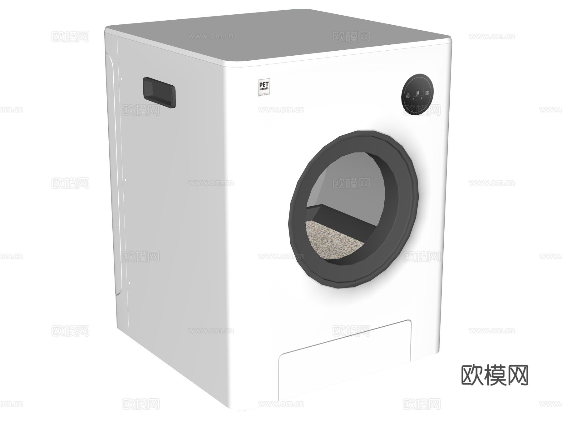 猫砂盆 猫砂箱su模型su模型