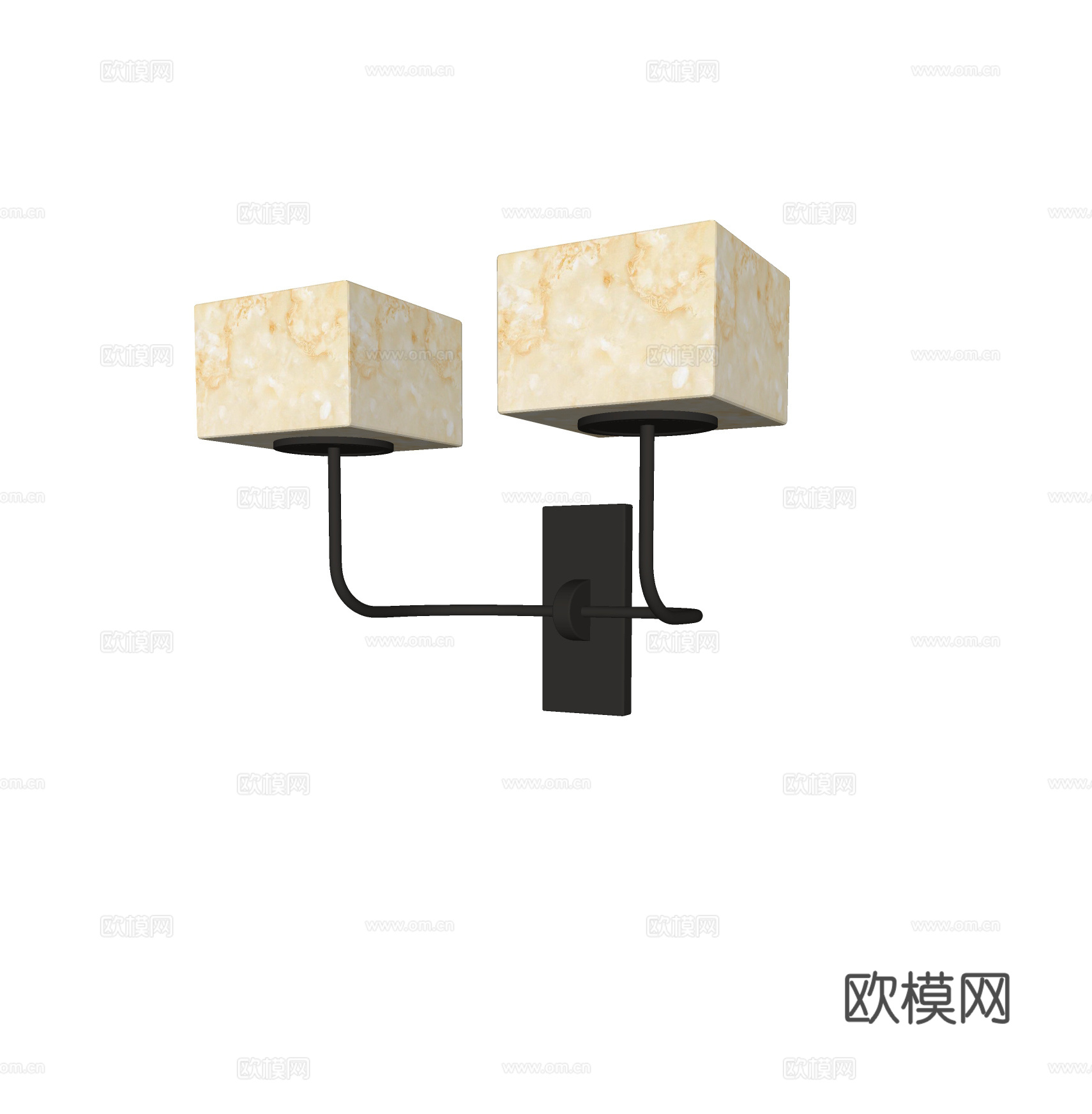 现代金属壁灯 床头壁灯 轻奢壁灯 复古壁灯 走廊壁灯su模型下载（渲染图2）