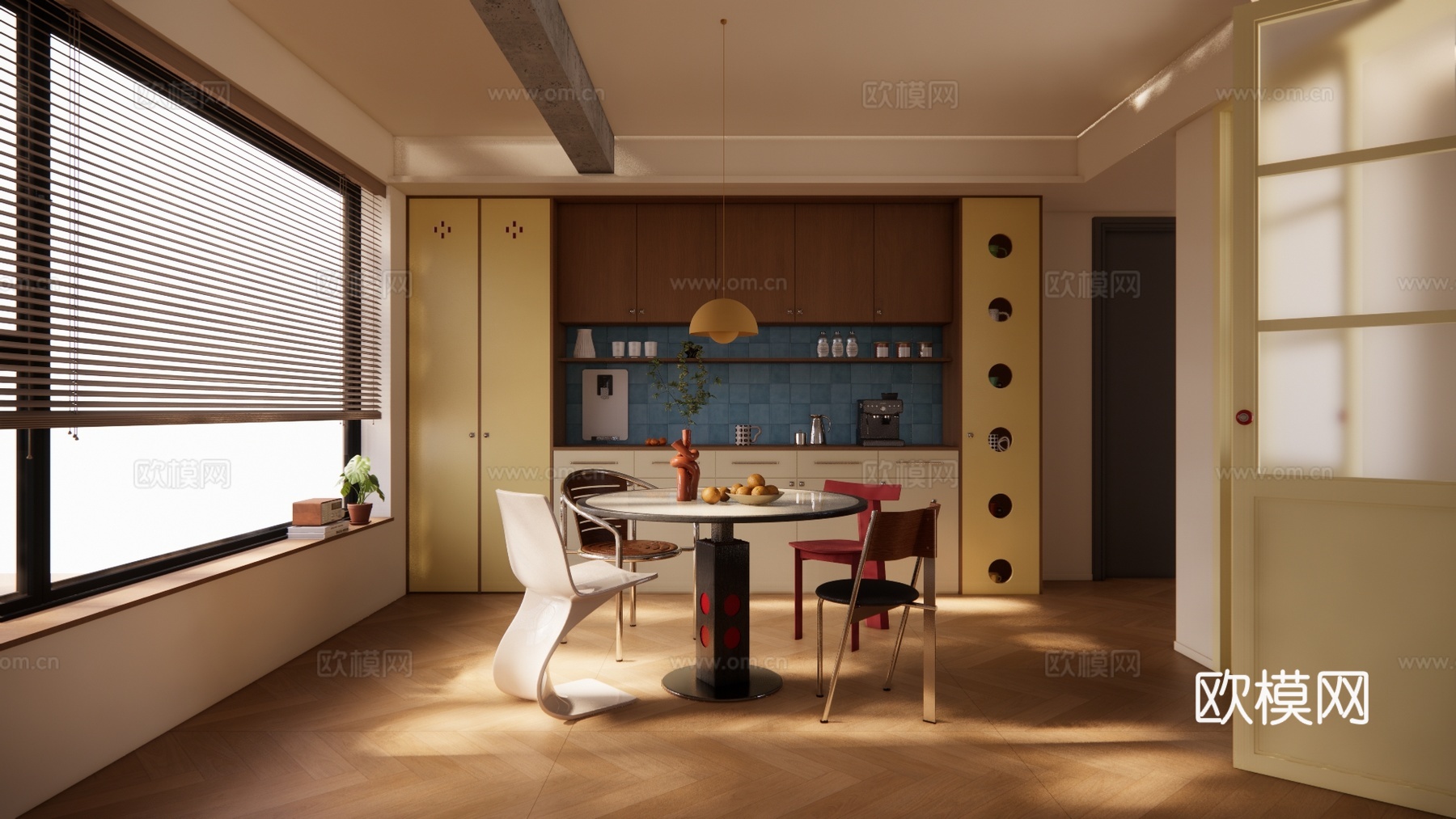 厨房 门窗 餐厅su模型