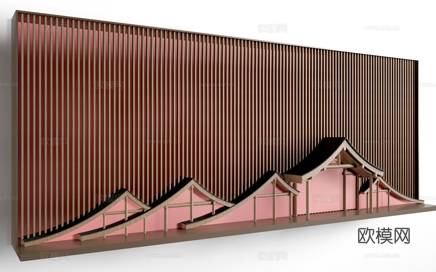 现代商铺门头 商业街门头 店铺门头su模型