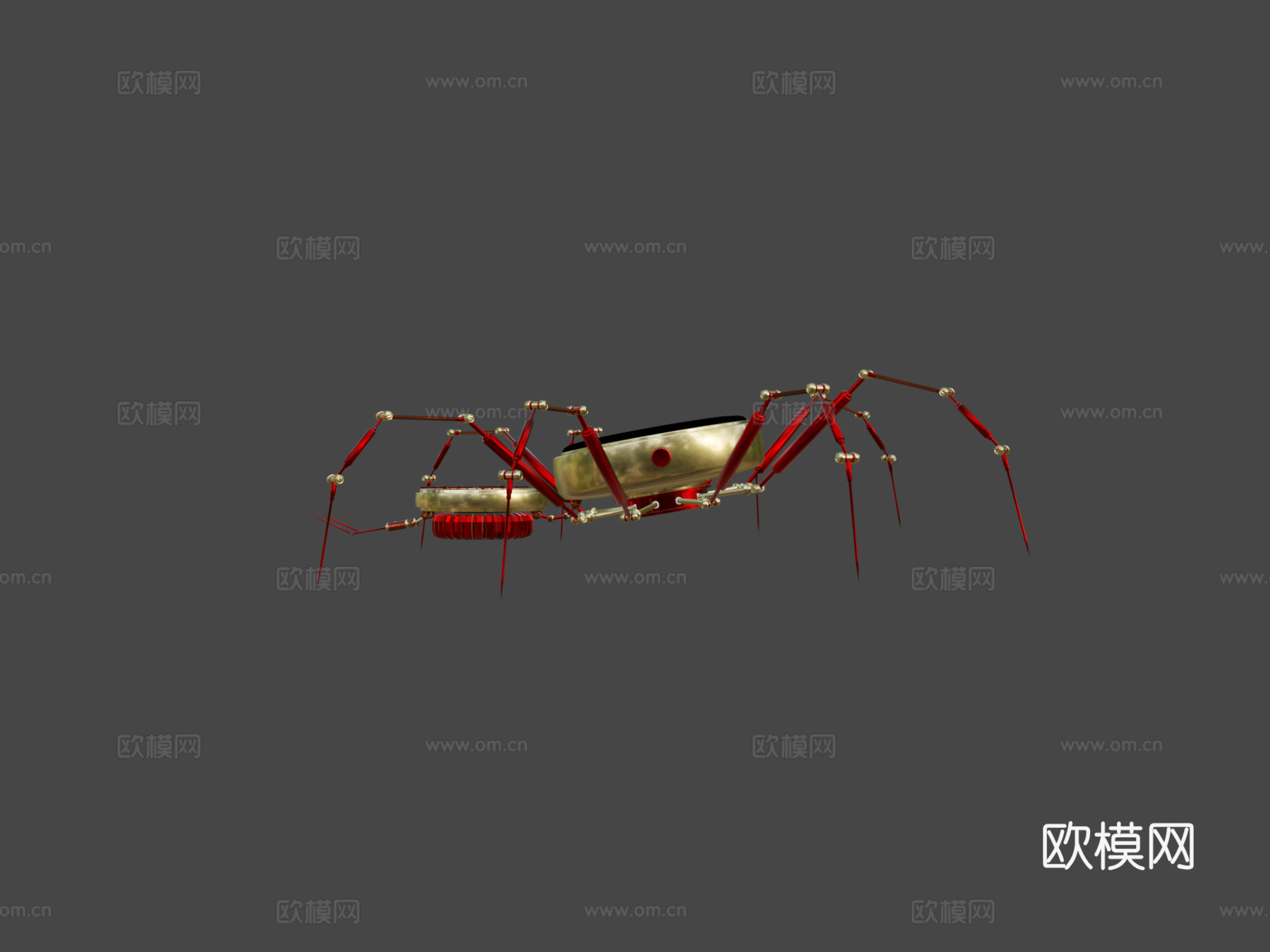 蒸汽朋克蜘蛛su模型