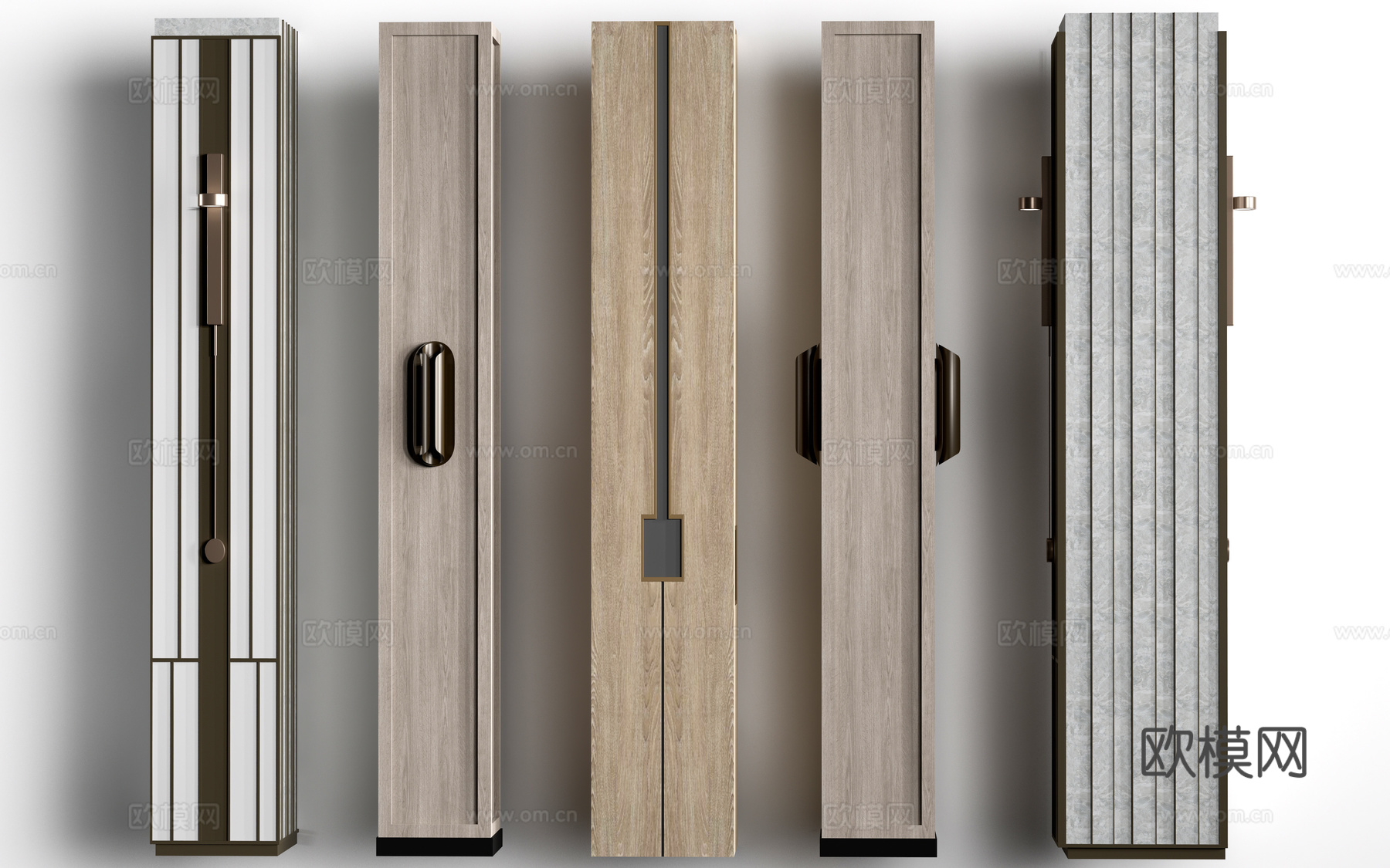 现代装饰柱 柱子装饰 包柱 承重柱su模型su模型