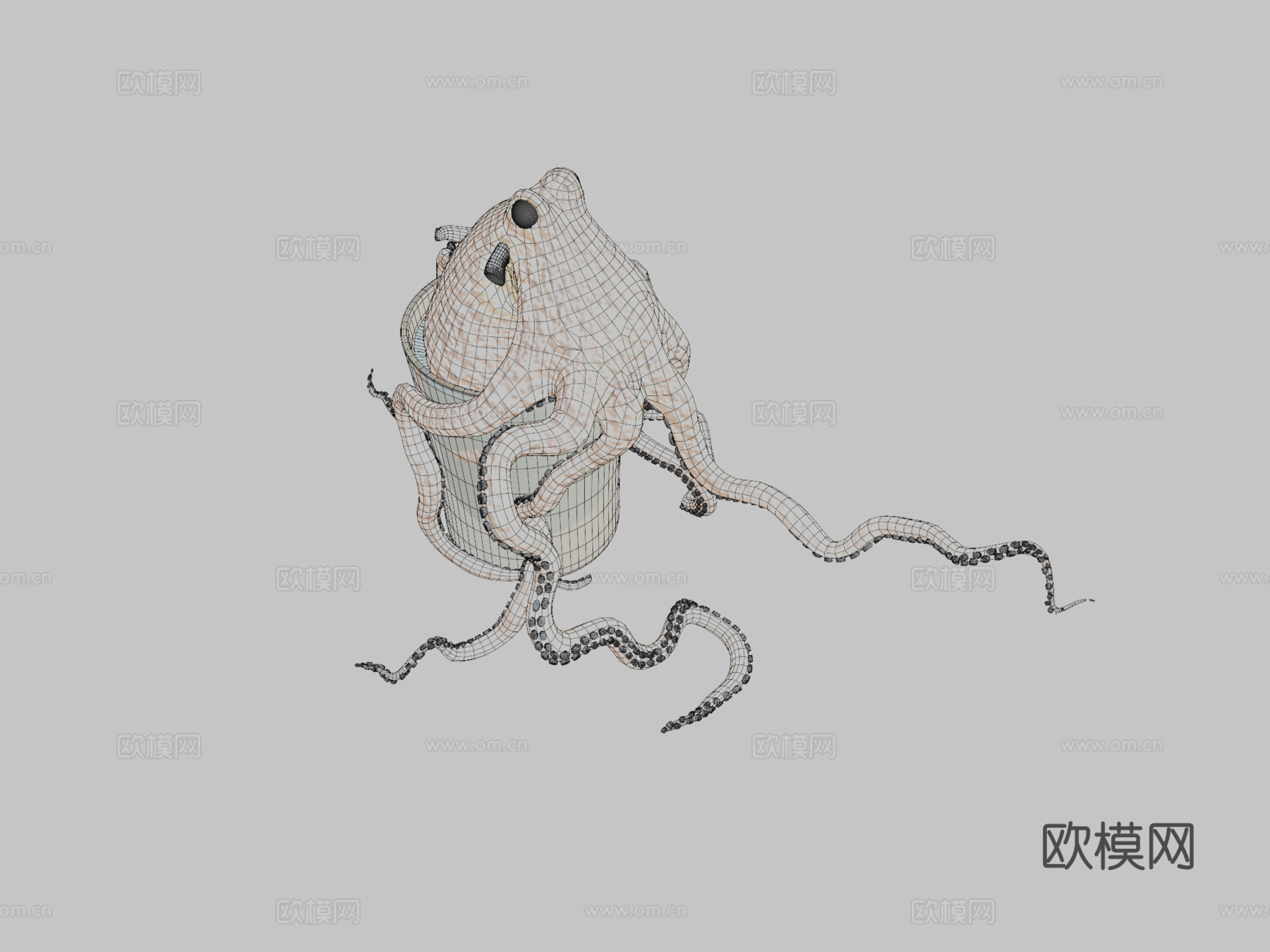 章鱼作品2su模型