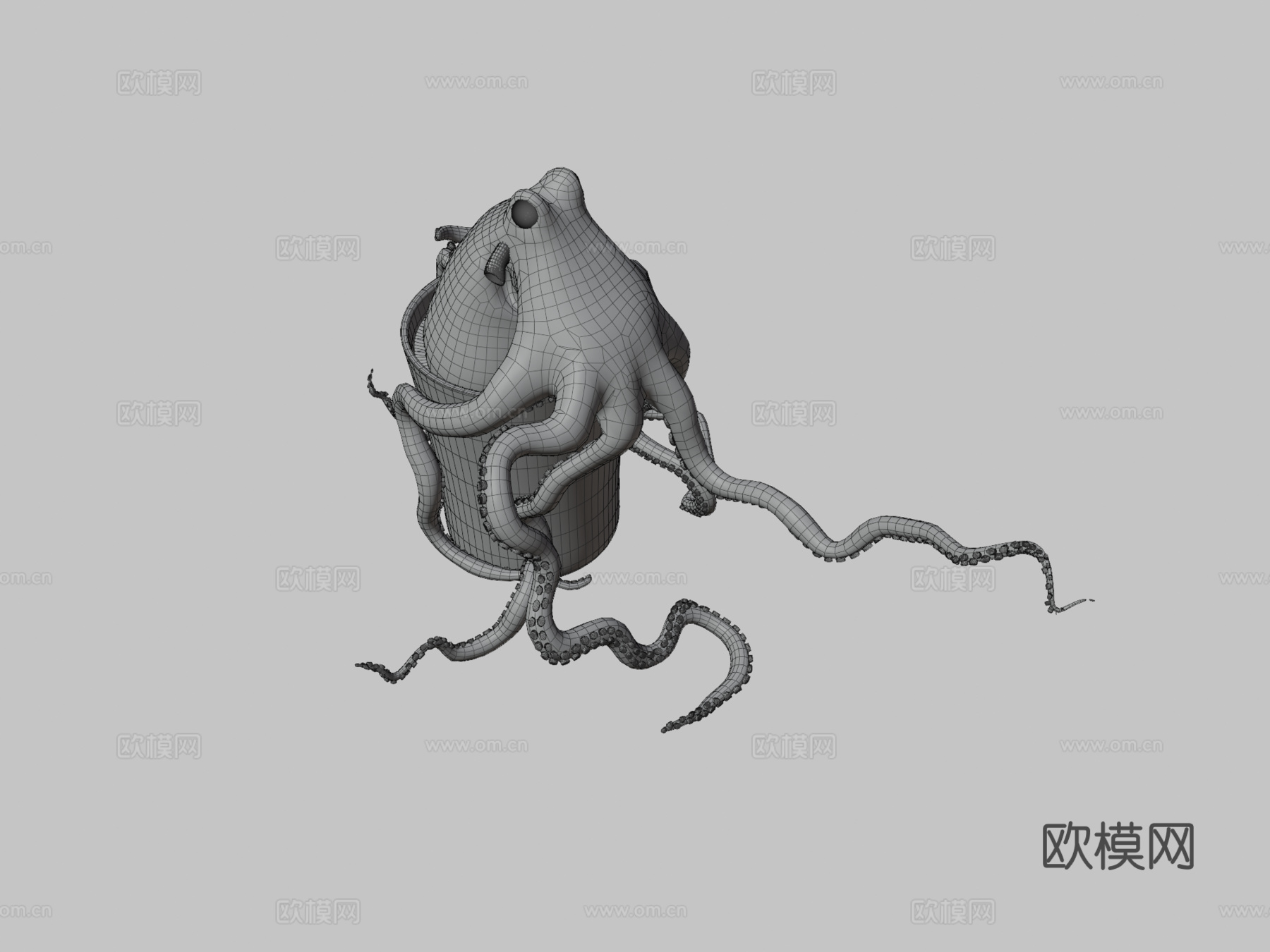 章鱼作品2su模型