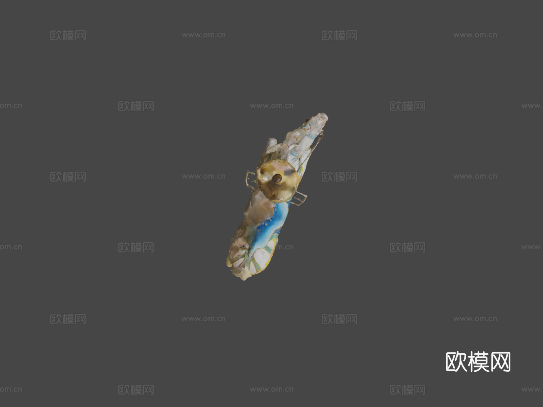 旋转木马马摄影测量扫描su模型