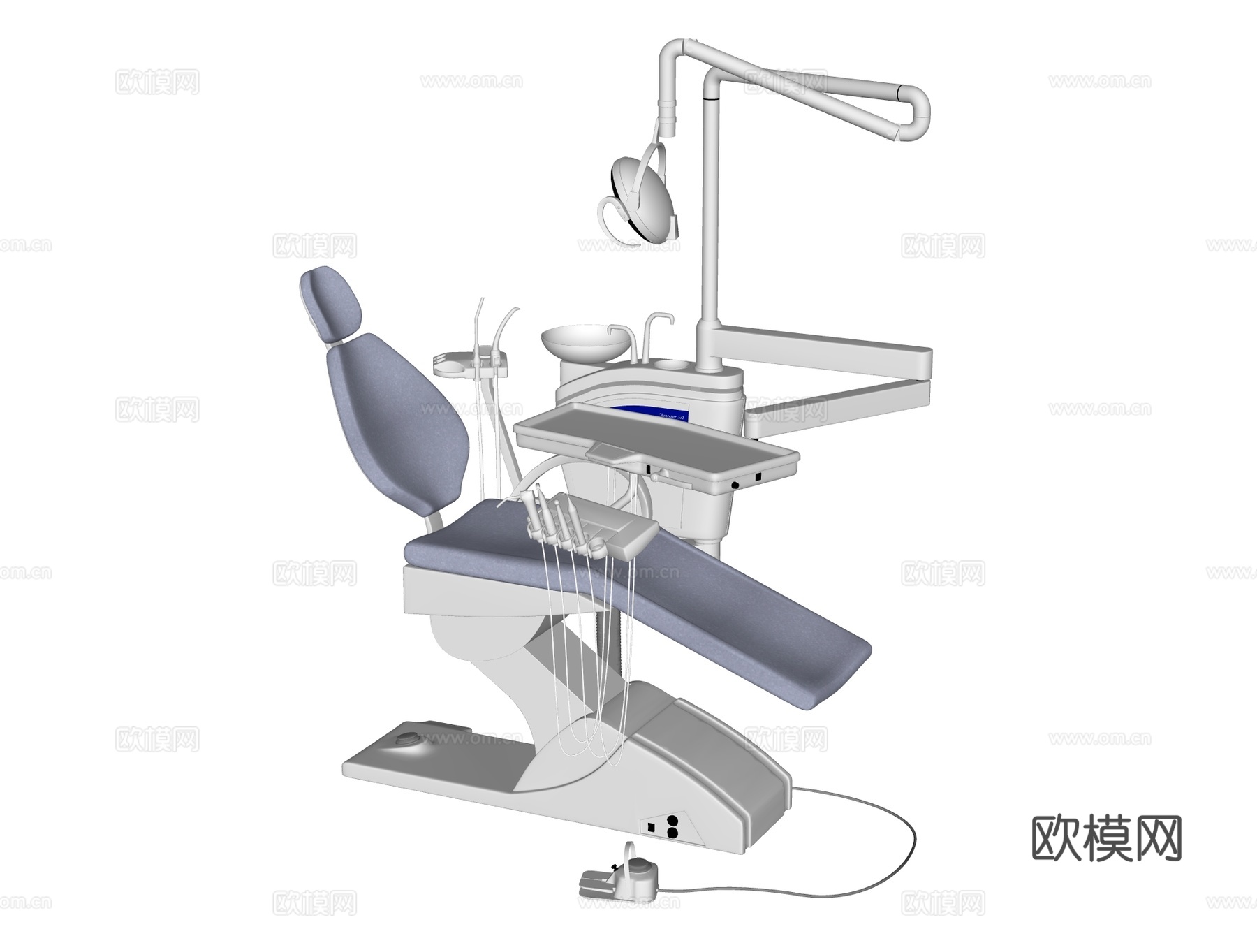 牙科病床su模型下载（渲染图2）
