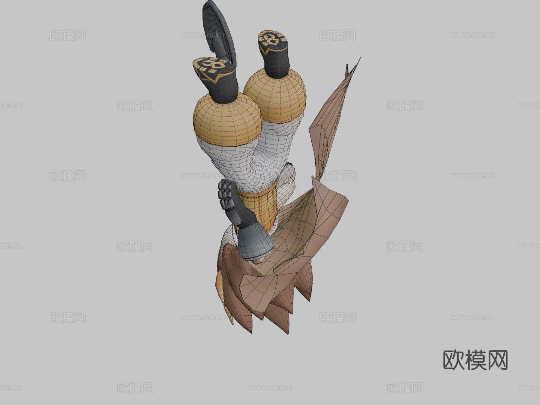 奥图斯猫头鹰男孩su模型